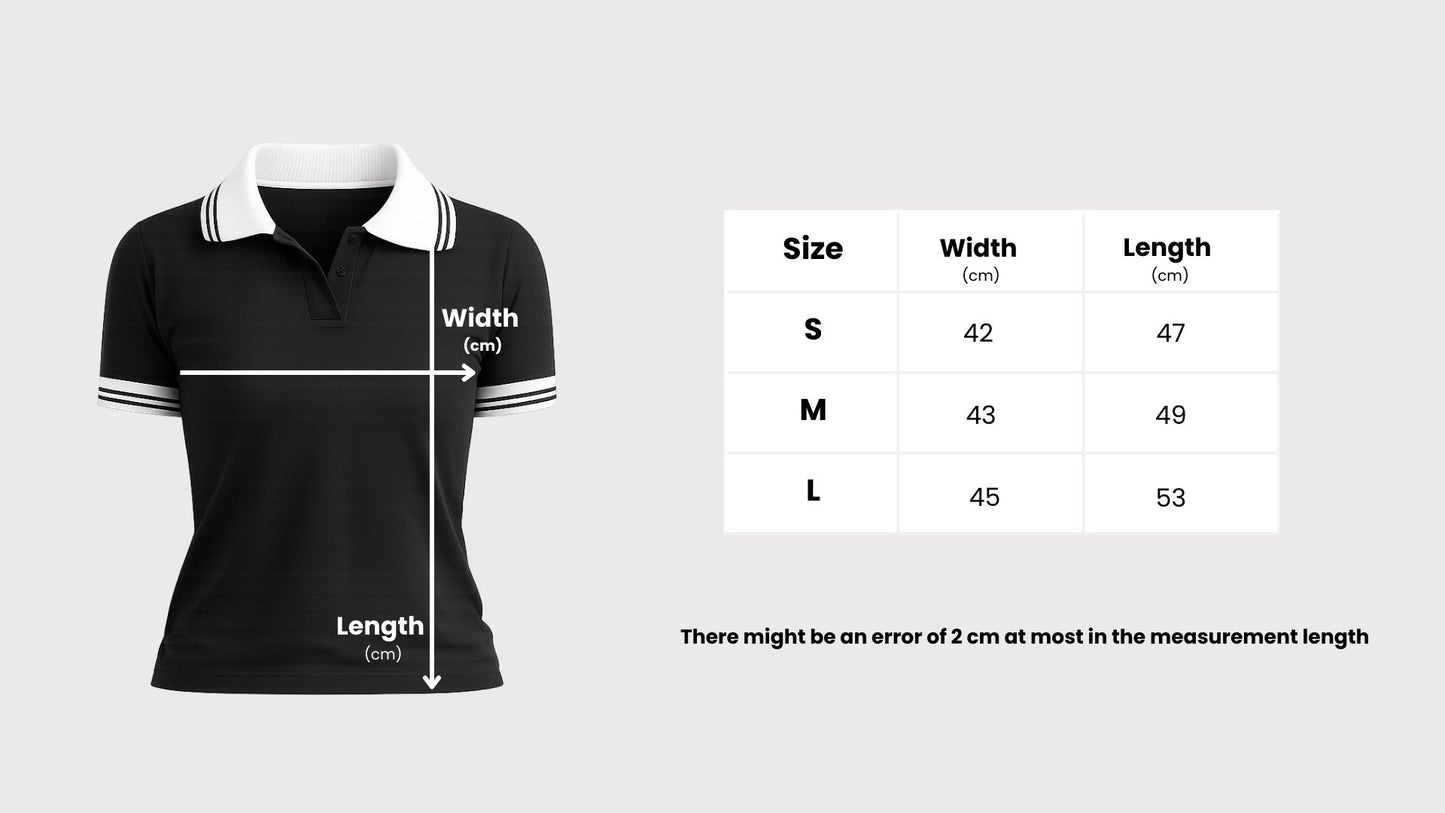 Lined Black Polo