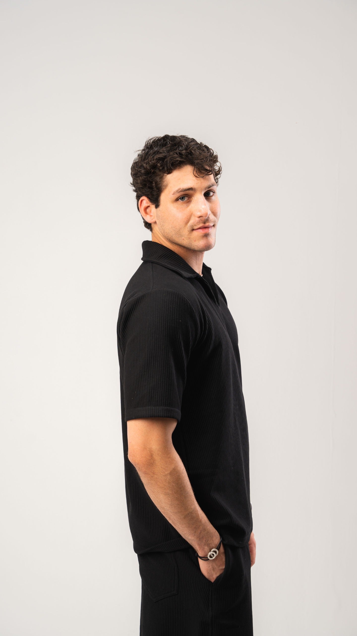Black Cardonne Relaxed POLO