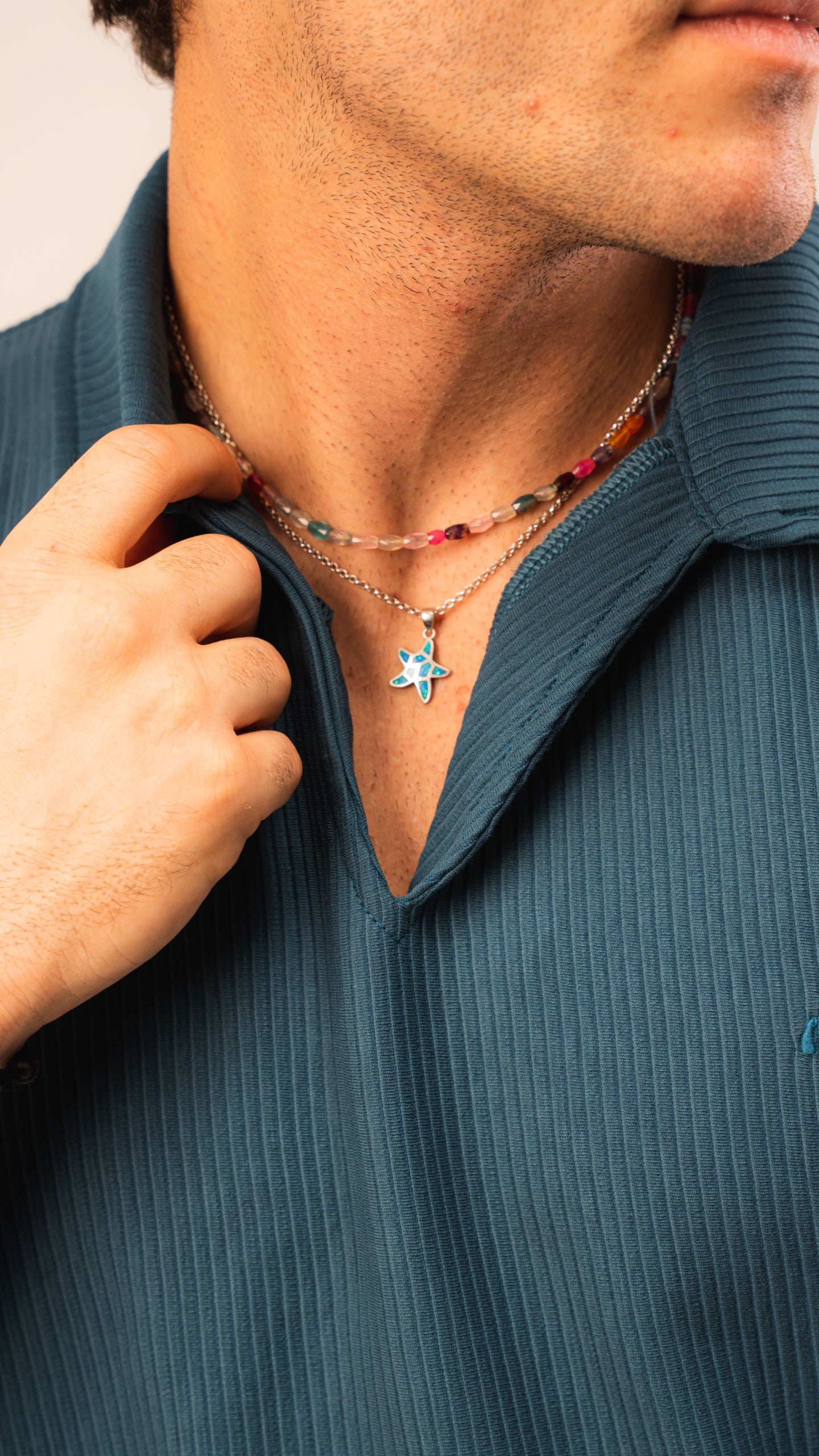 Petroleum Blue Cardonne Relaxed POLO