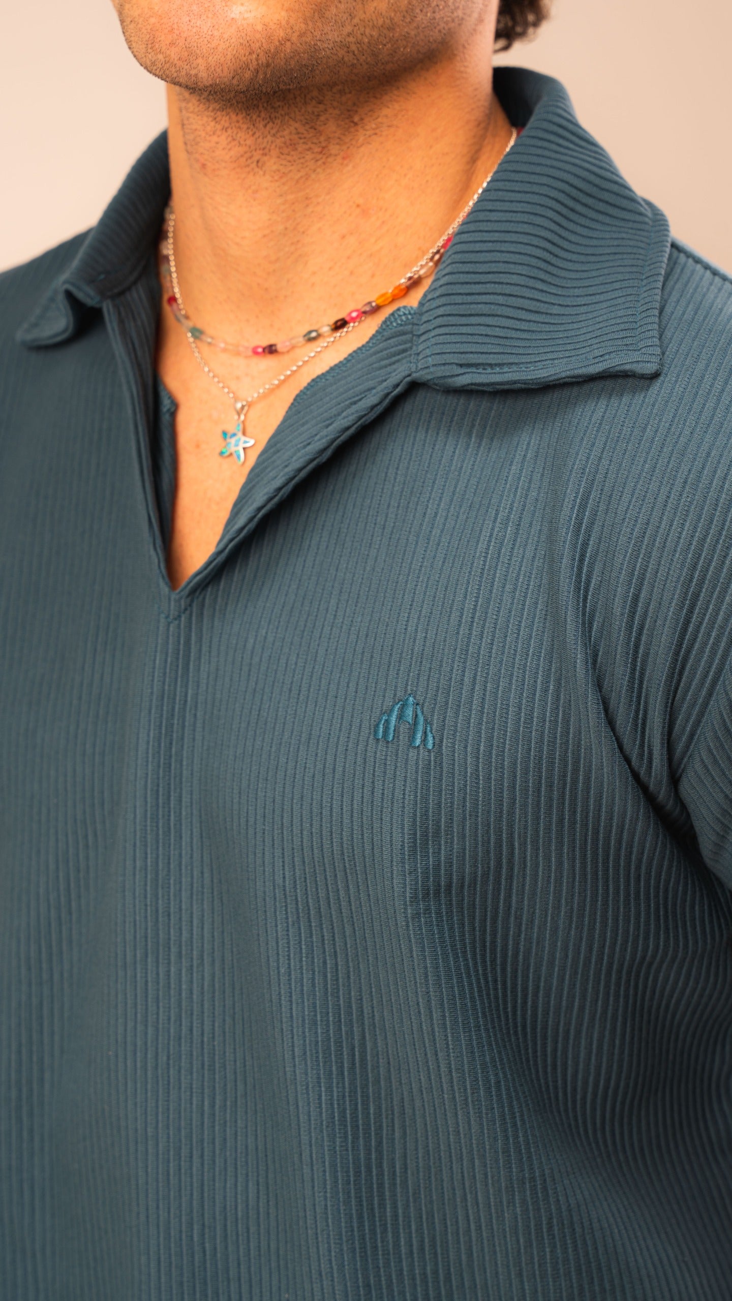 Petroleum Blue Cardonne Relaxed POLO