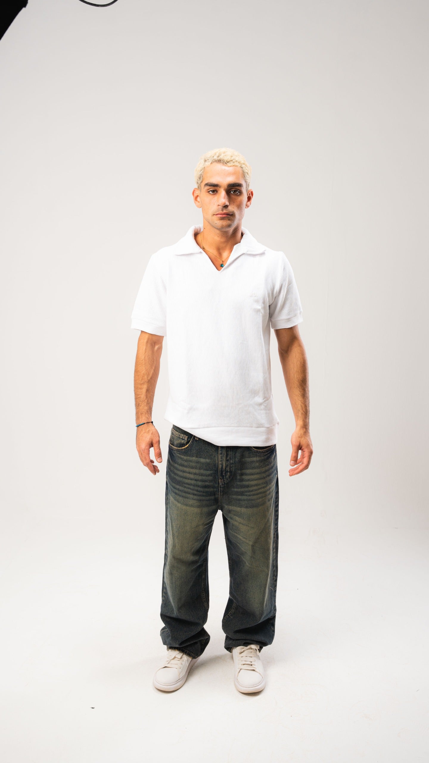 White Cardonne Structured POLO