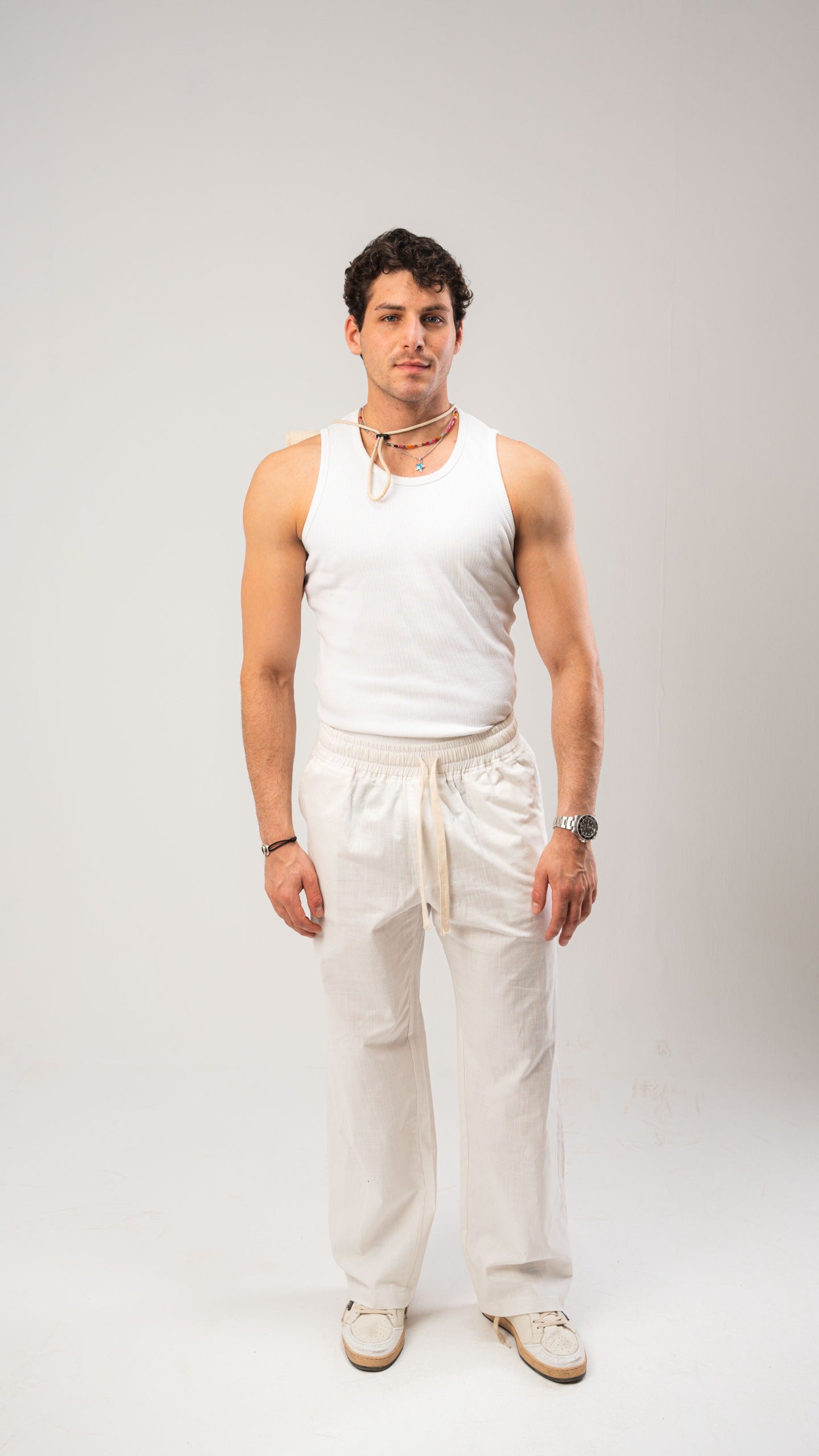 White Linen Pants