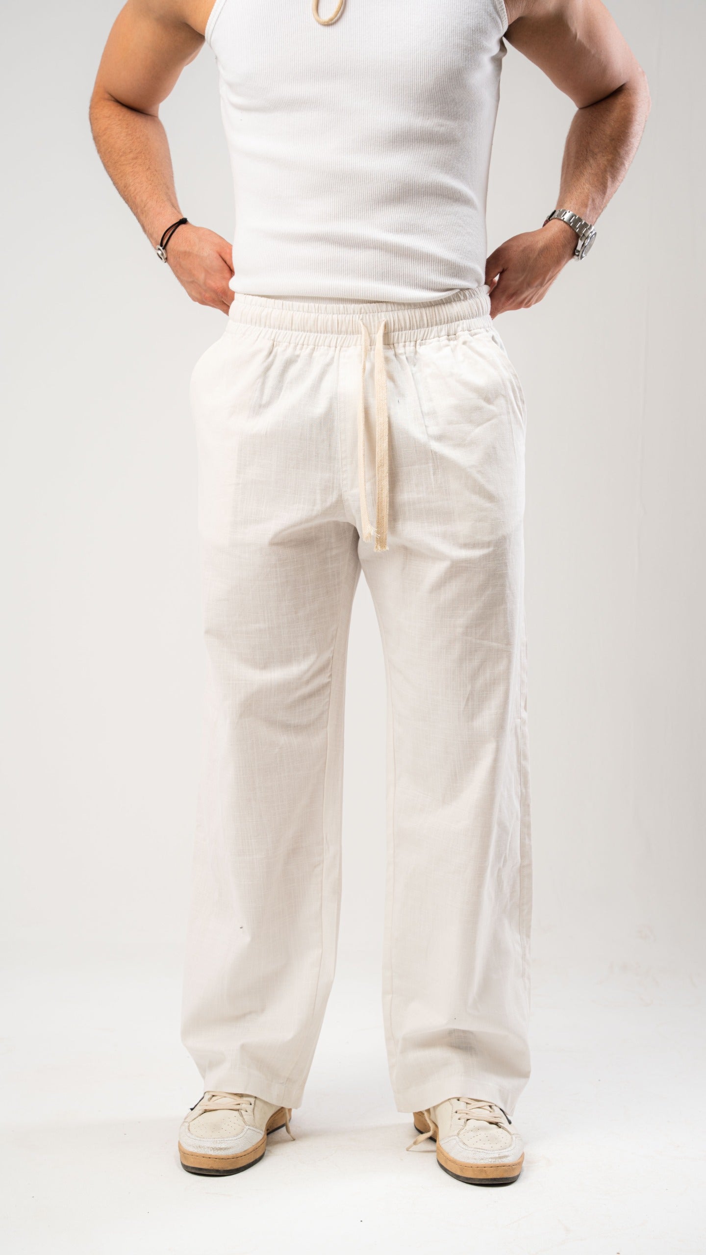 White Linen Pants