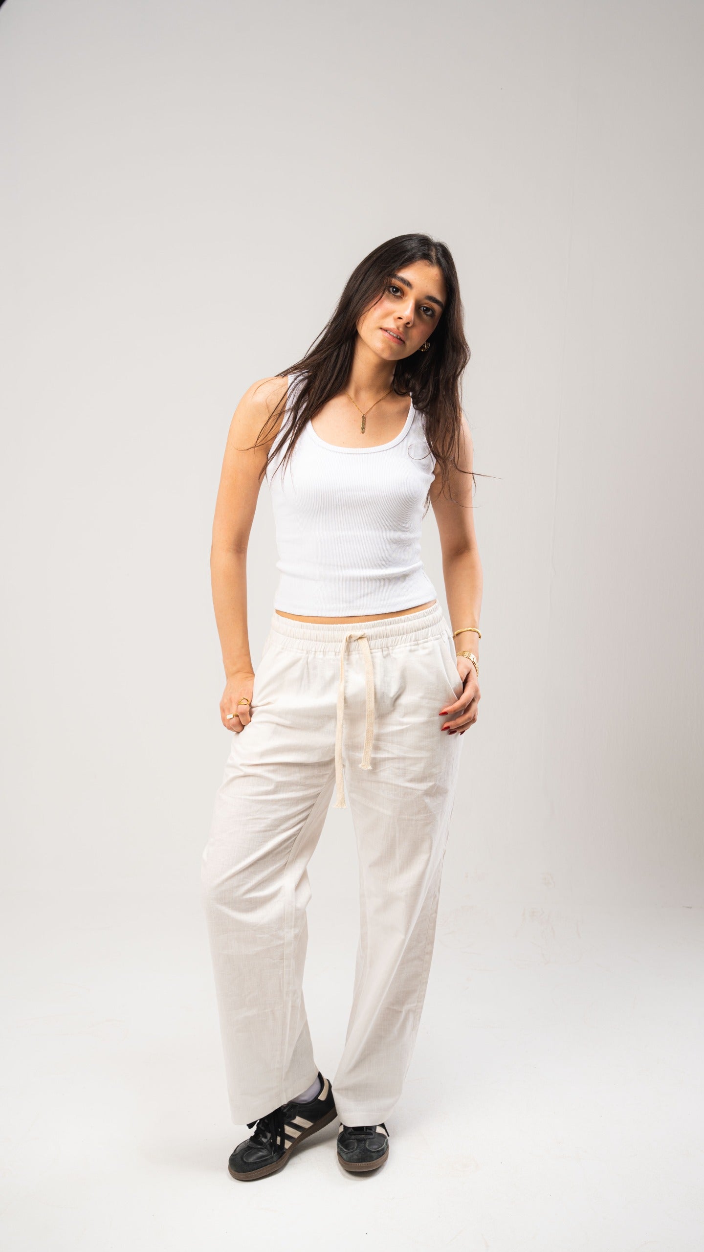White Linen Pants