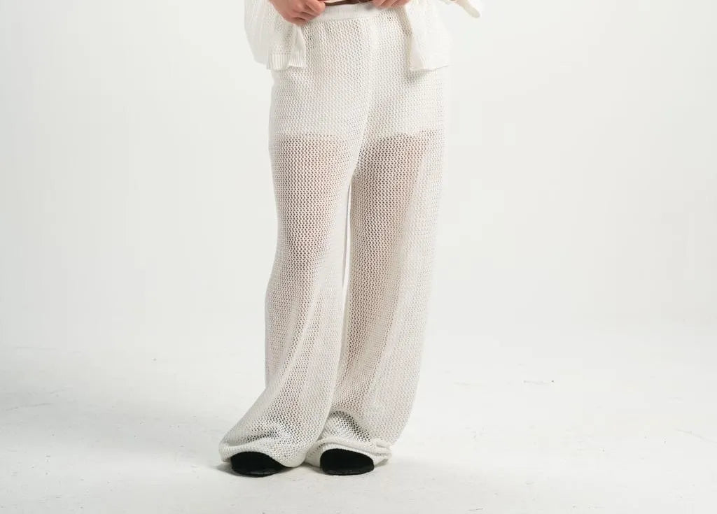 Knitted summer pants
