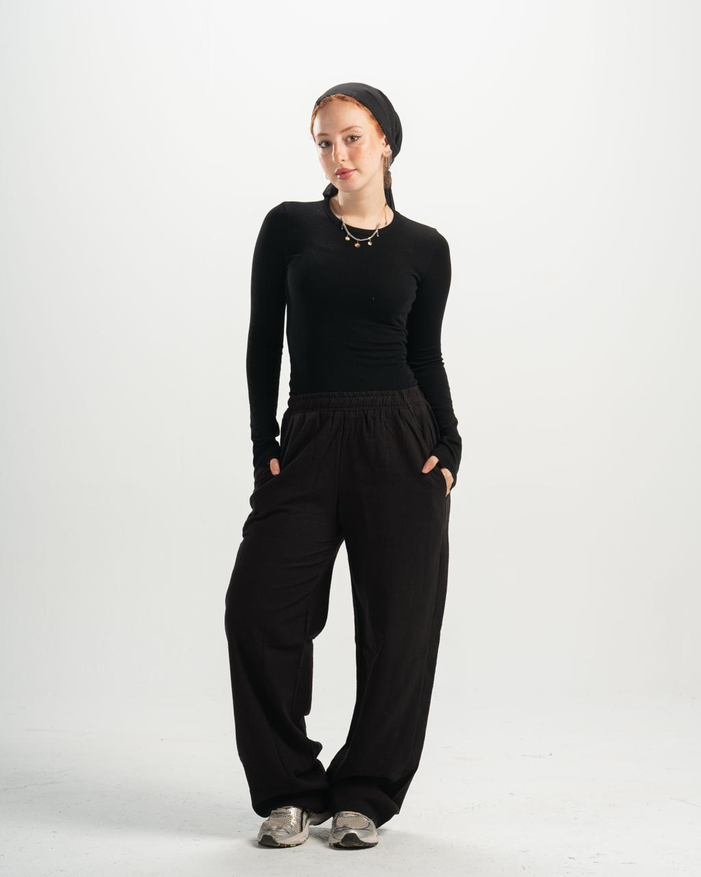 linen black Pants
