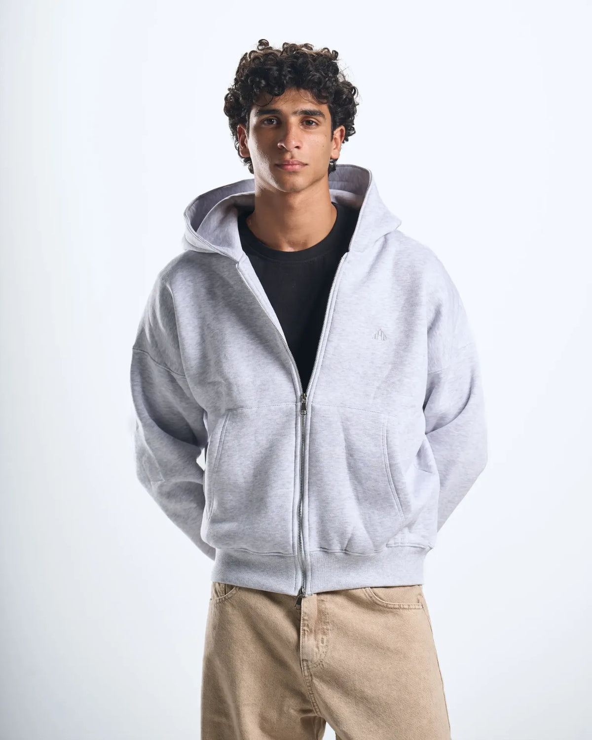 Zipup grey hoodie