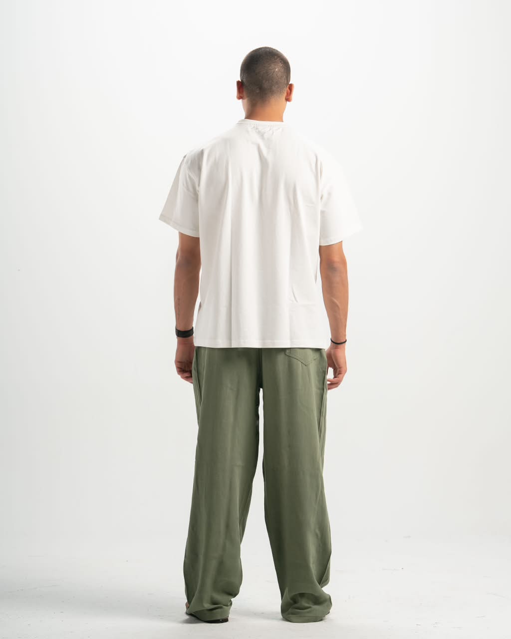 linen olive Pants