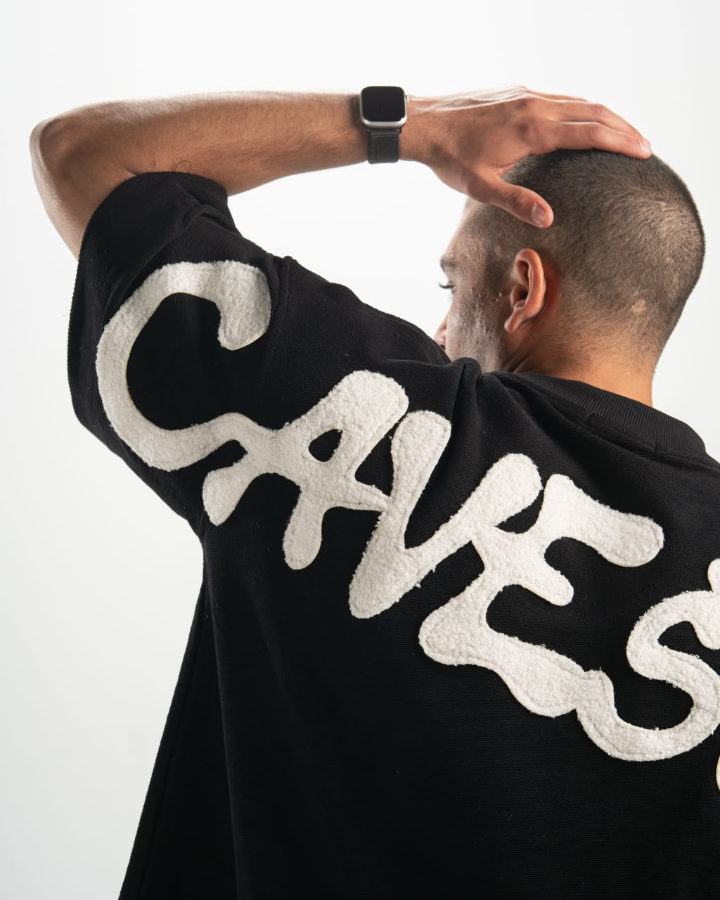 Shadow fur black T-shirt