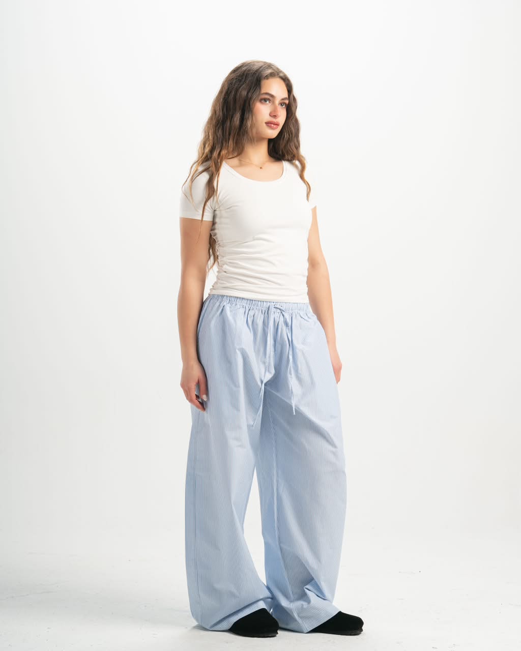 Stripe babyblue pants