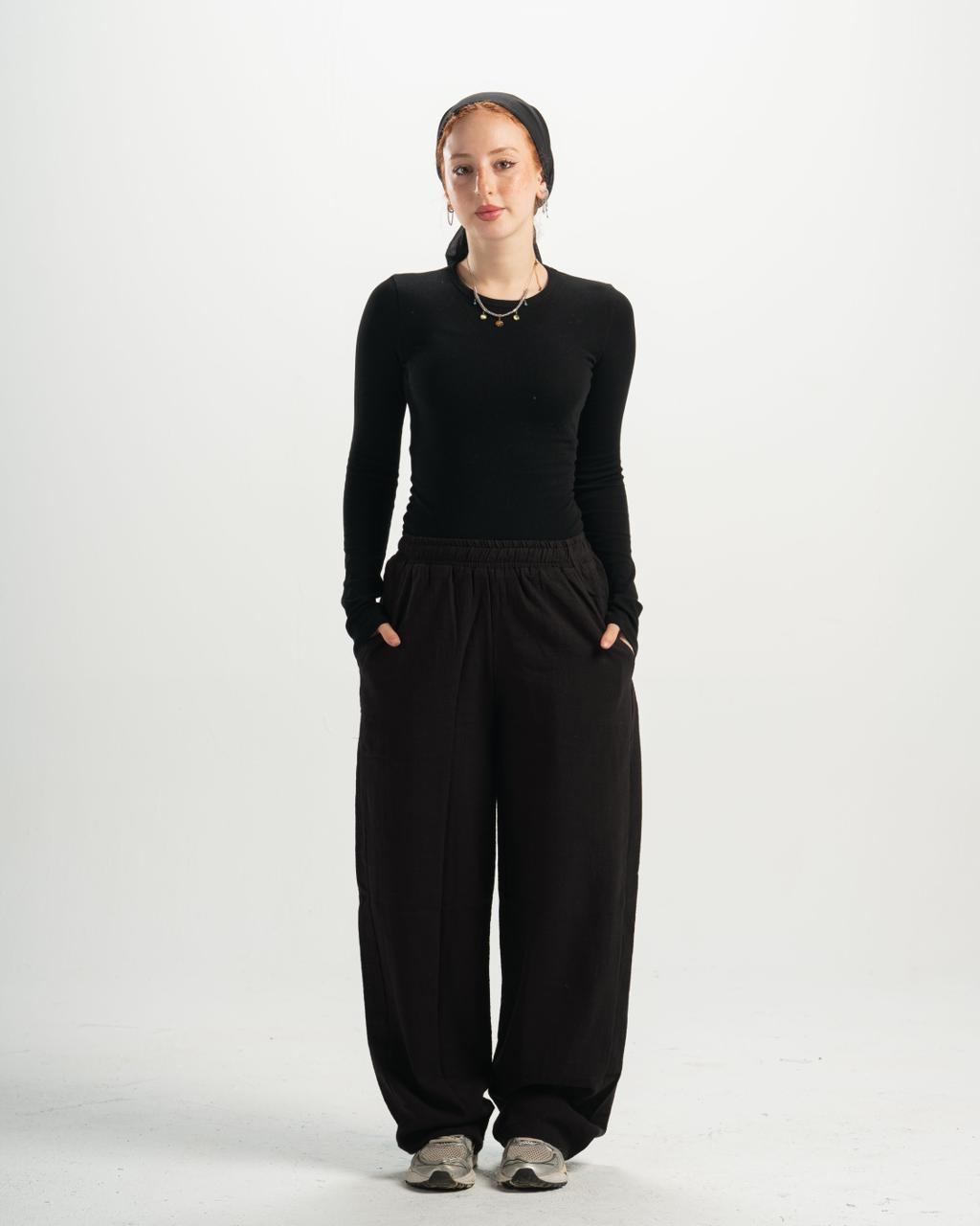 linen black Pants