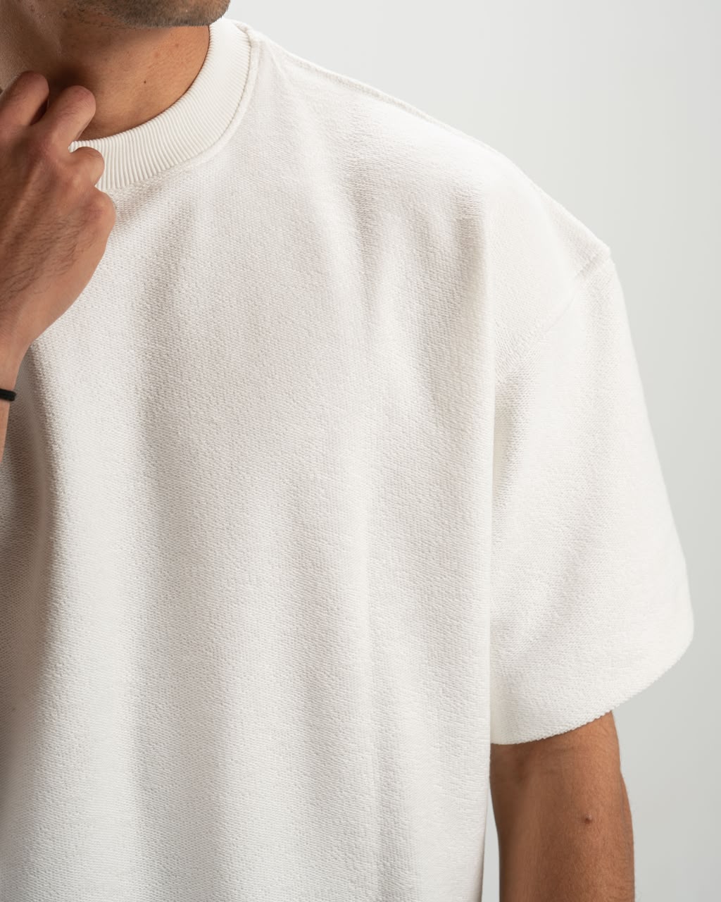 Shadow fur white T-shirt