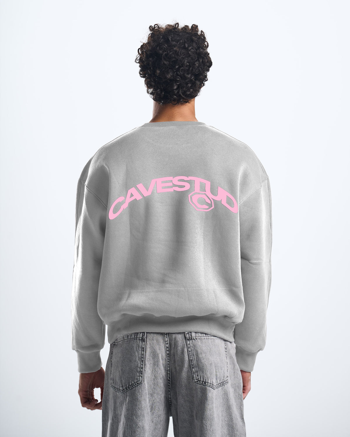 outcast silver crewneck