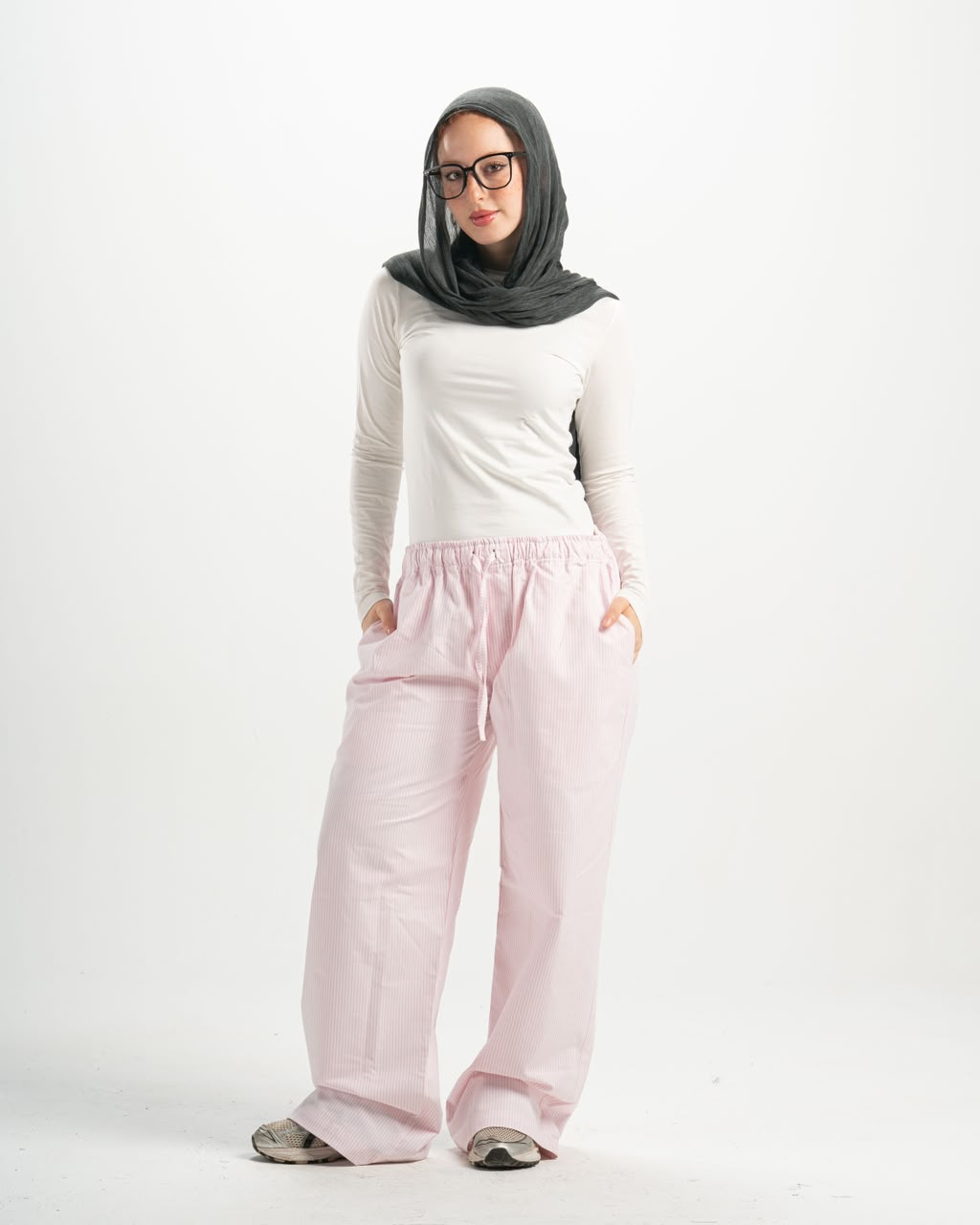 Stripe pink pants