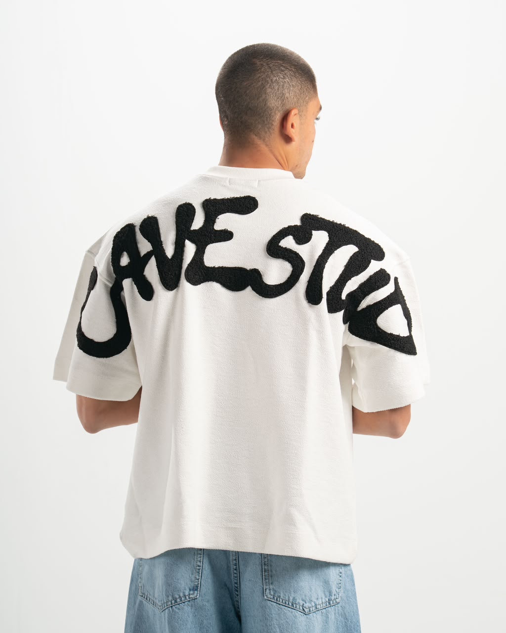 Shadow fur white T-shirt