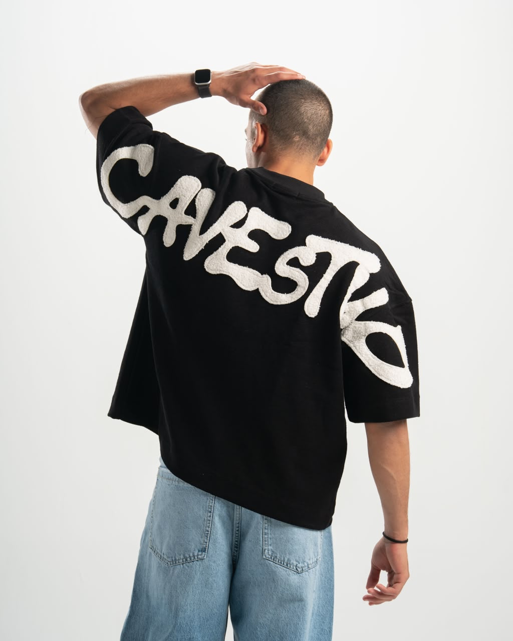 Shadow fur black T-shirt