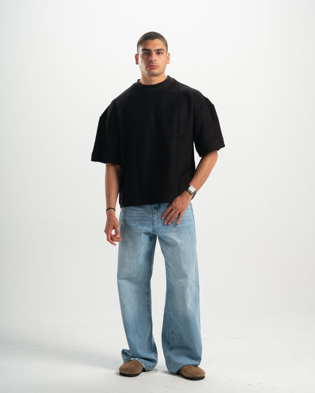 Shadow fur black T-shirt