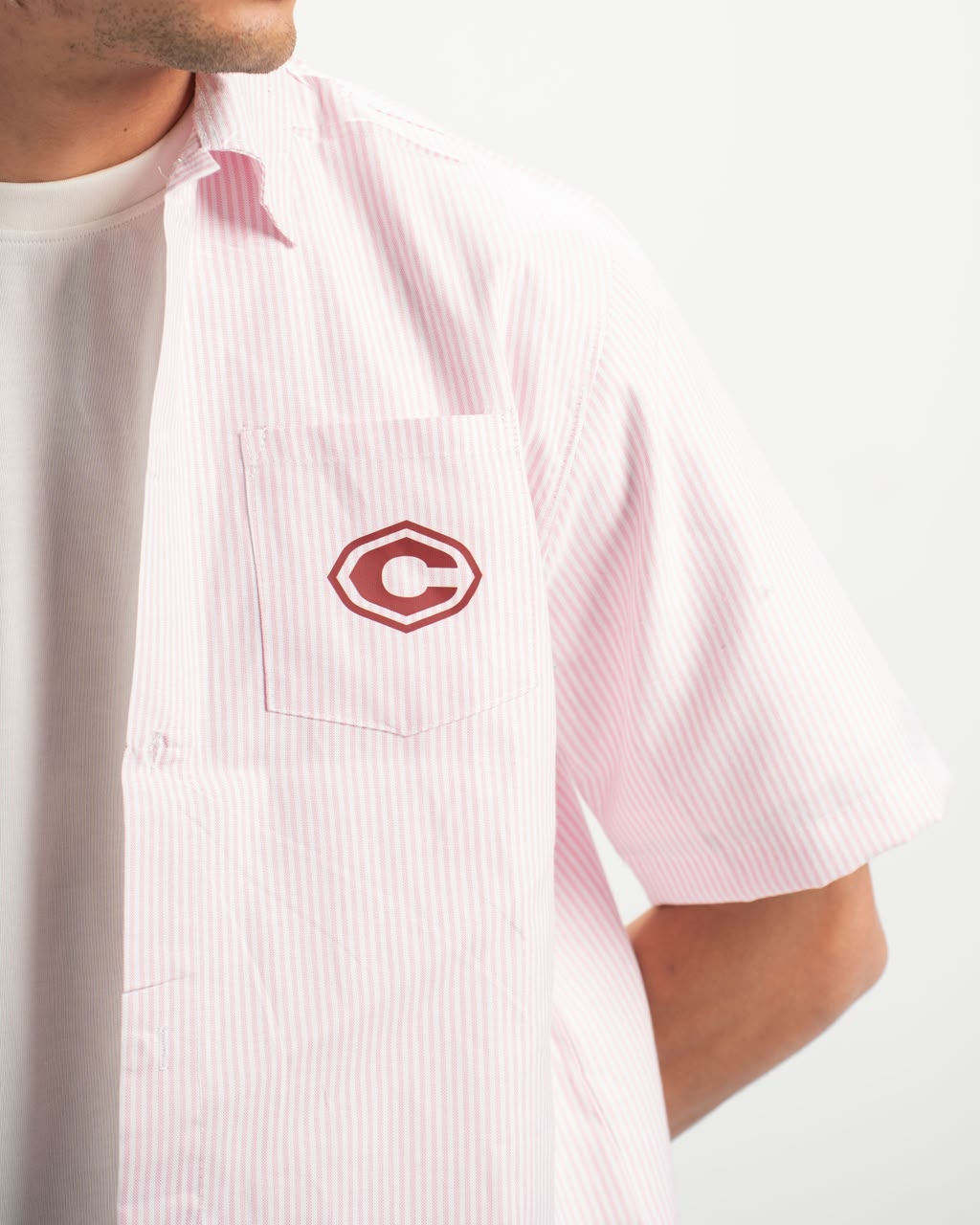 Stripe pink shirt