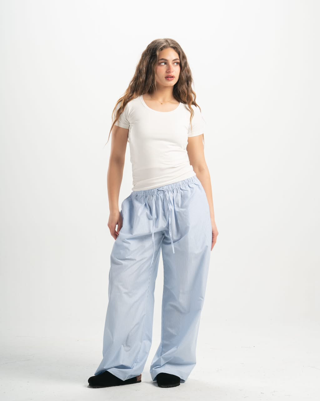 Stripe babyblue pants
