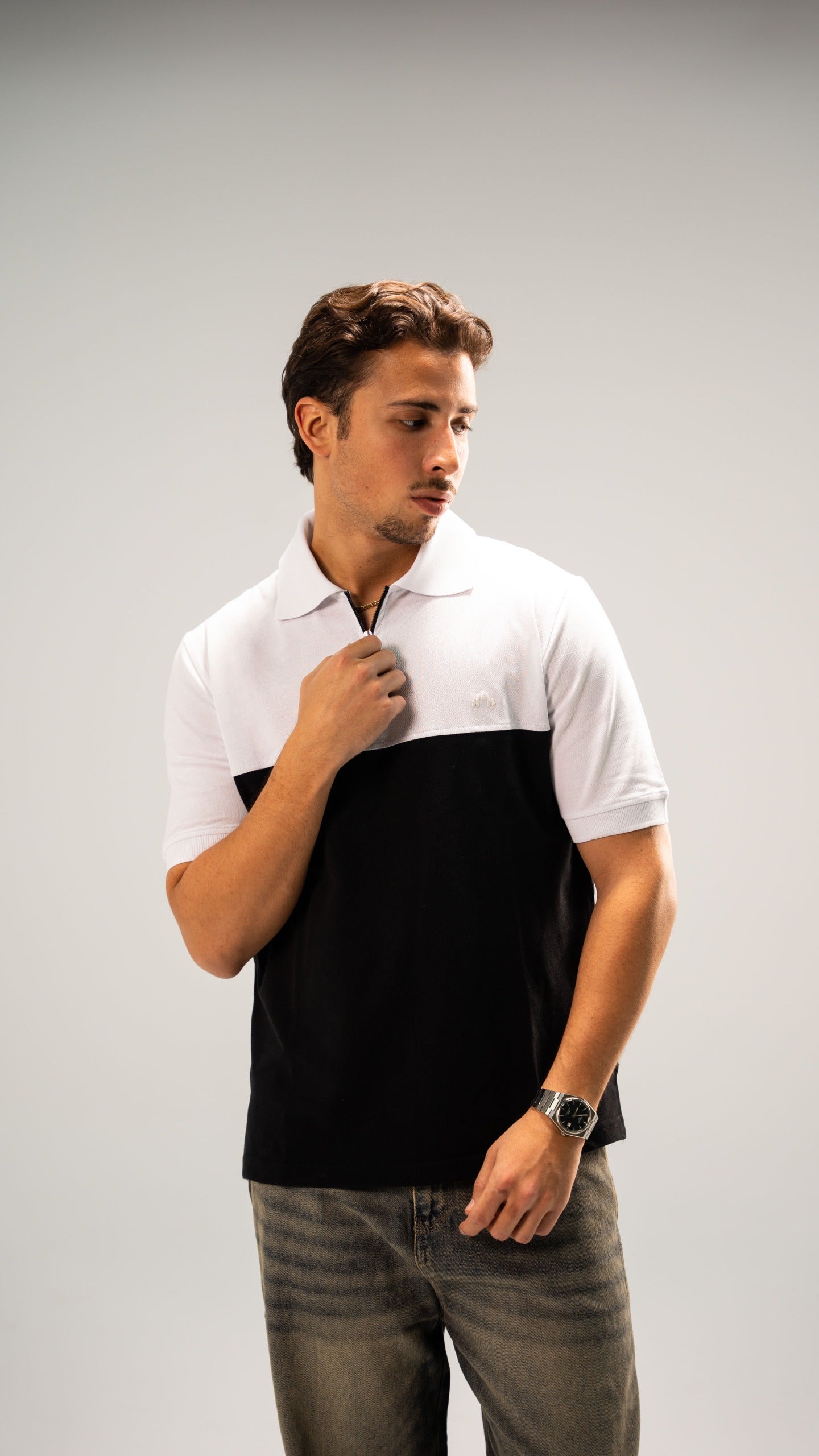 Black Double POLO