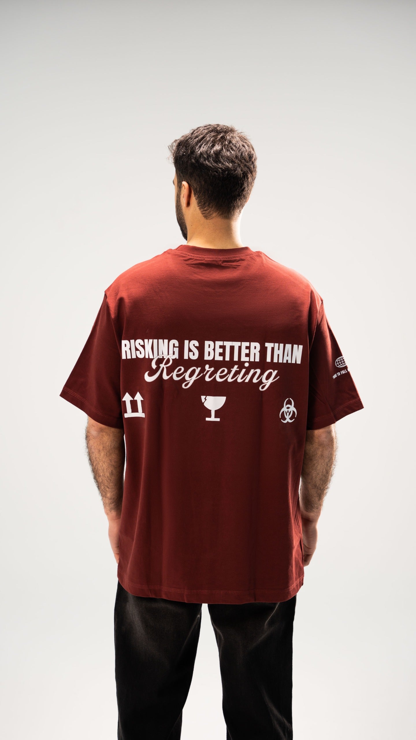 Risking Unisex Burgundy T-shirt