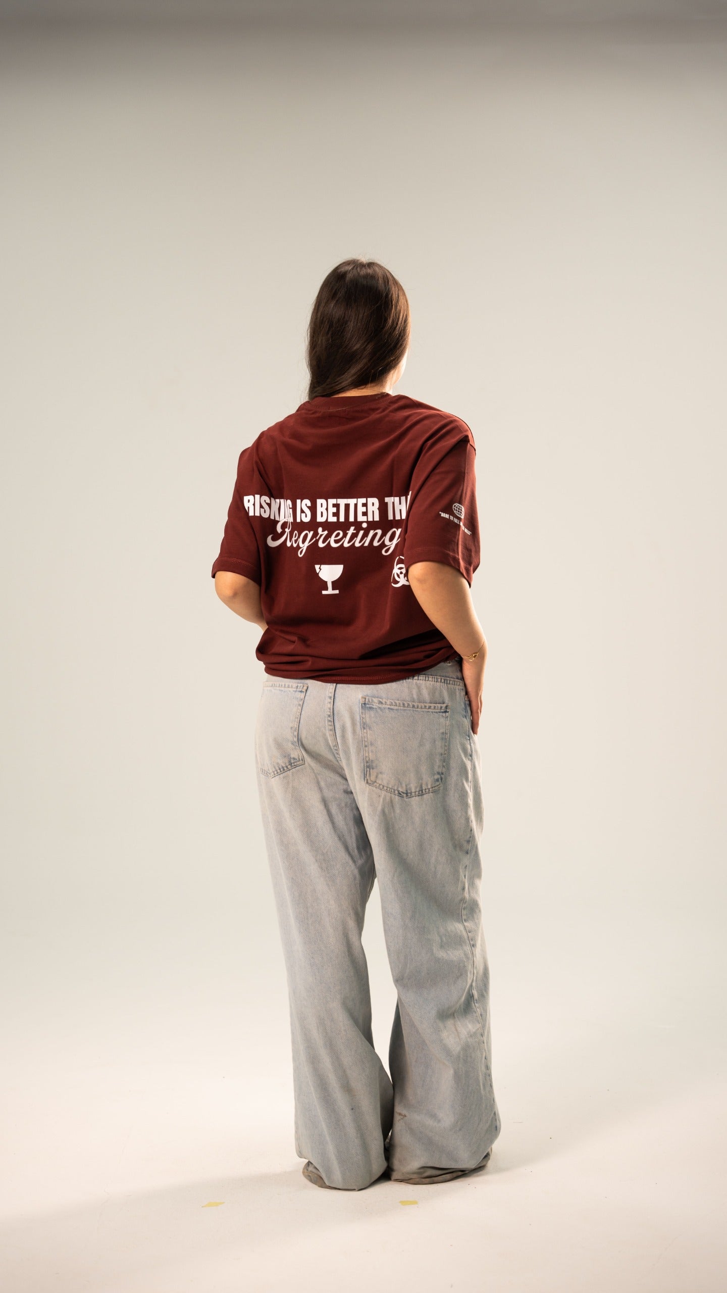 Risking Unisex Burgundy T-shirt