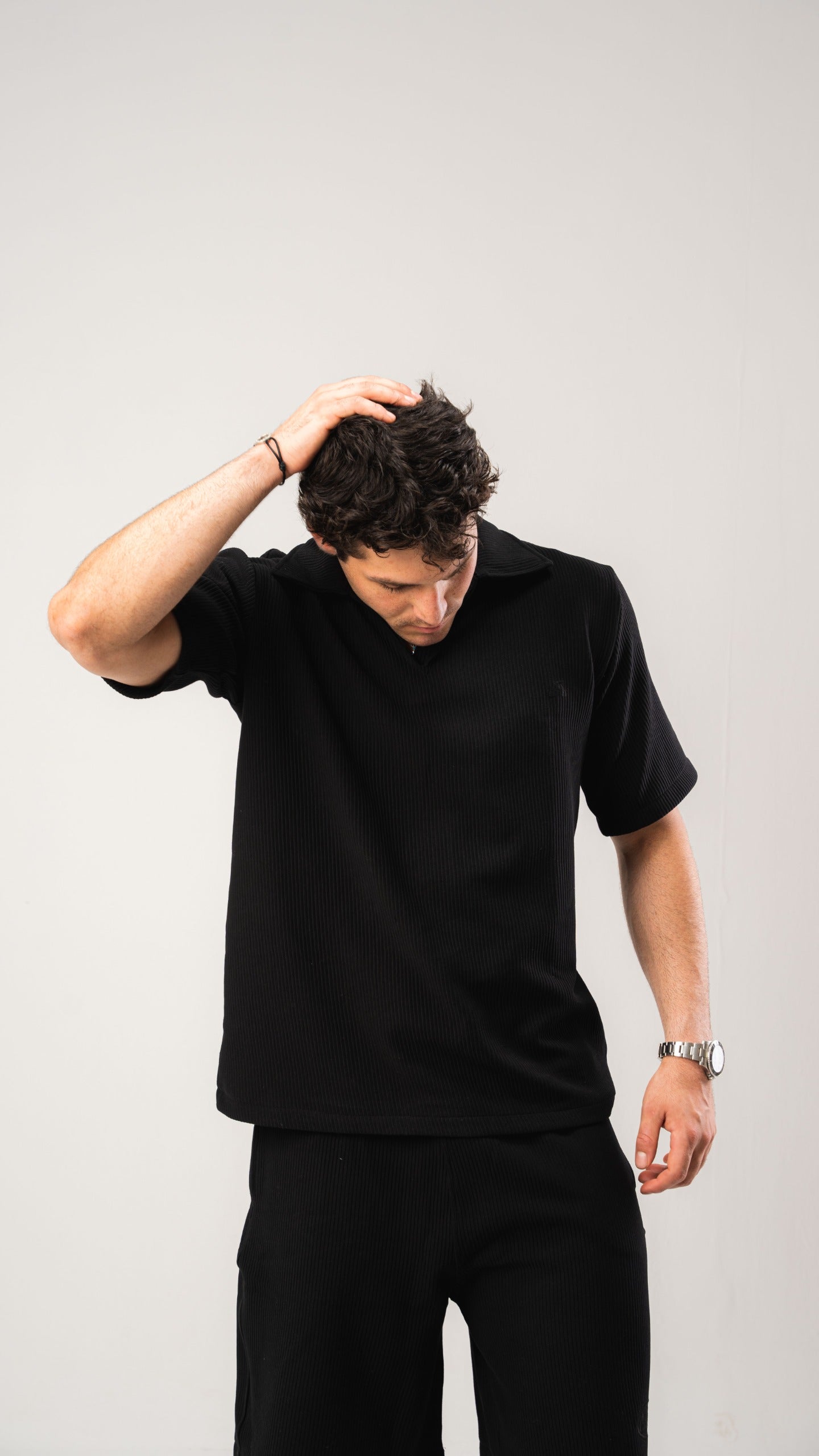 Black Cardonne Relaxed POLO