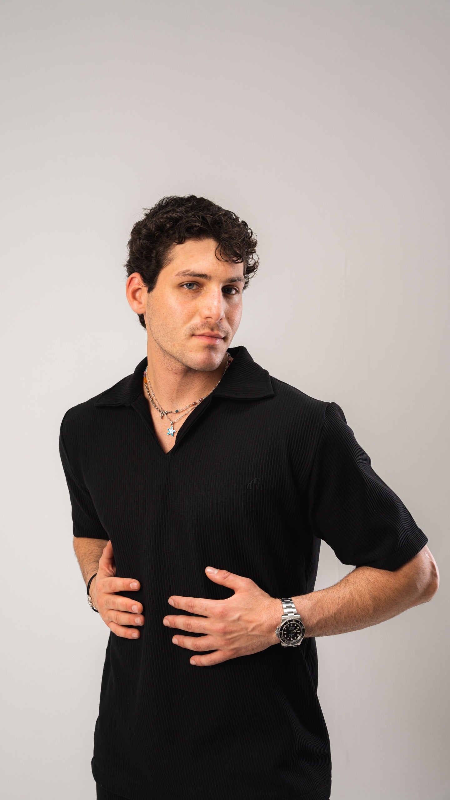 Black Cardonne Relaxed POLO