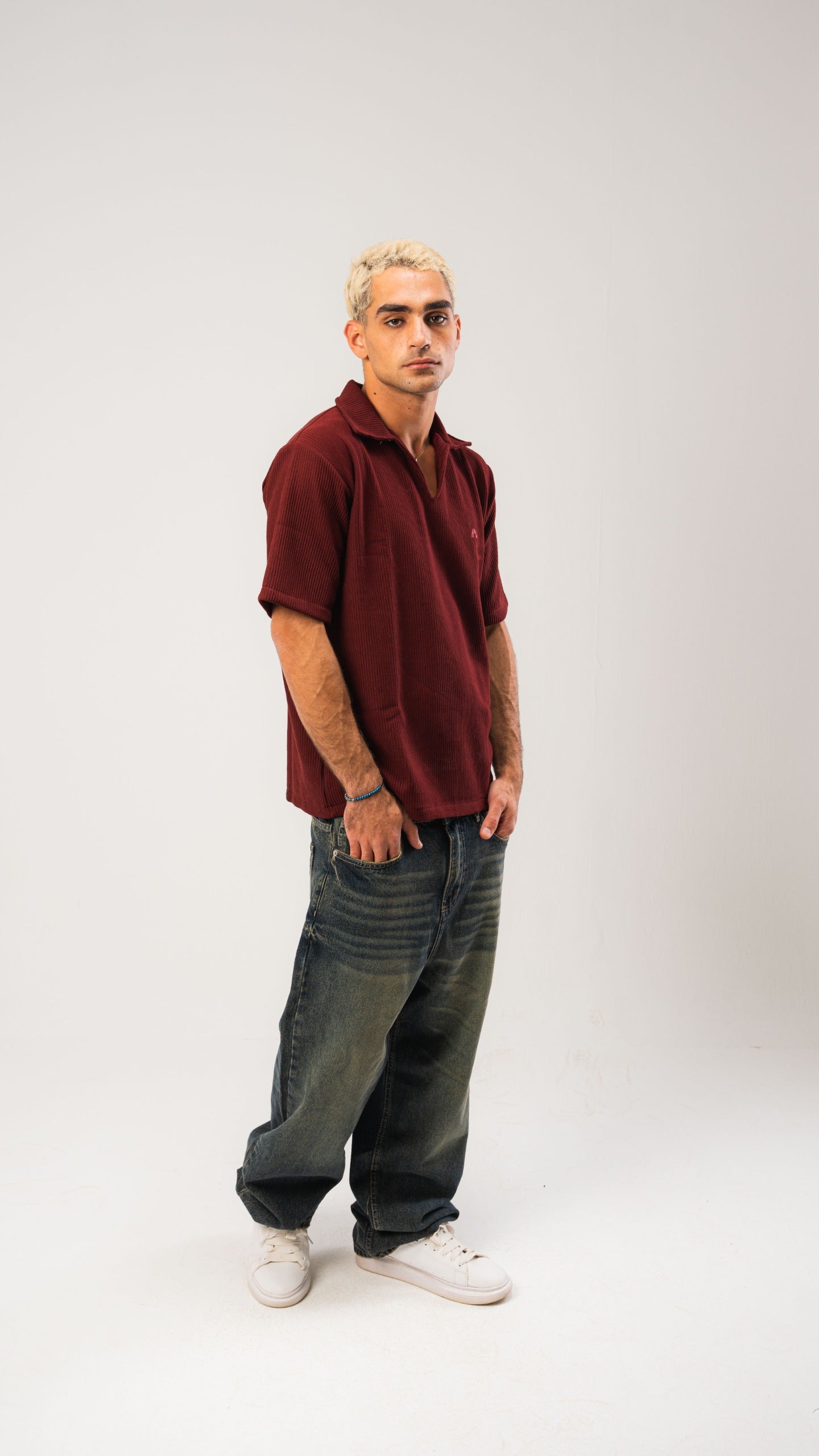 Burgundy Cardonne Relaxed POLO