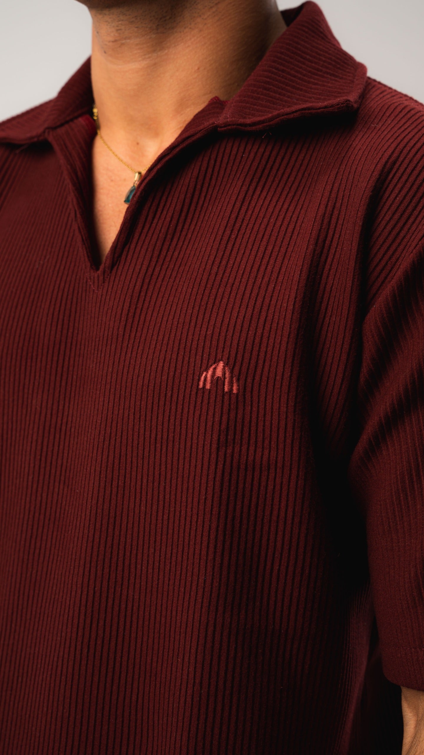 Burgundy Cardonne Relaxed POLO