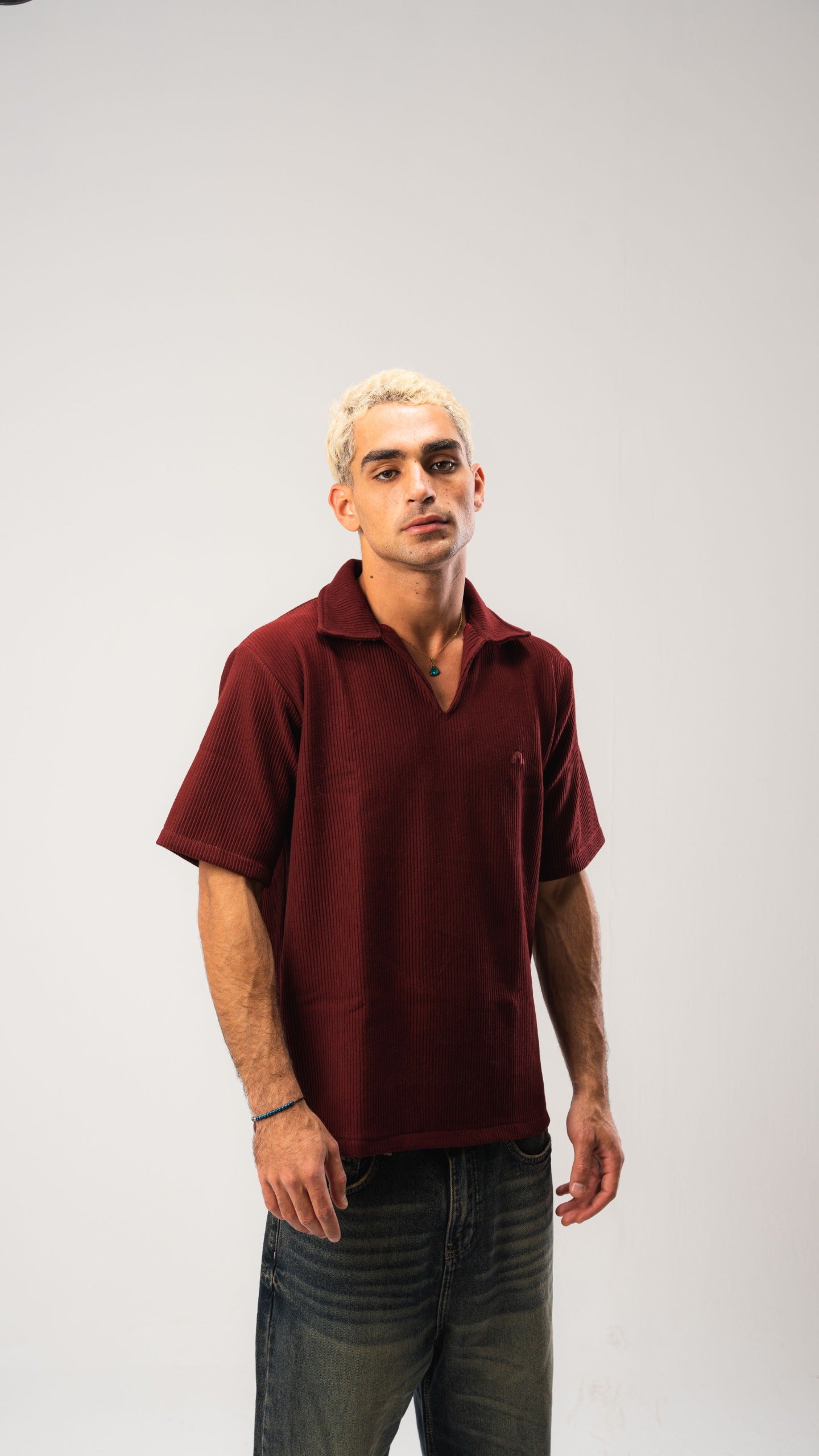 Burgundy Cardonne Relaxed POLO