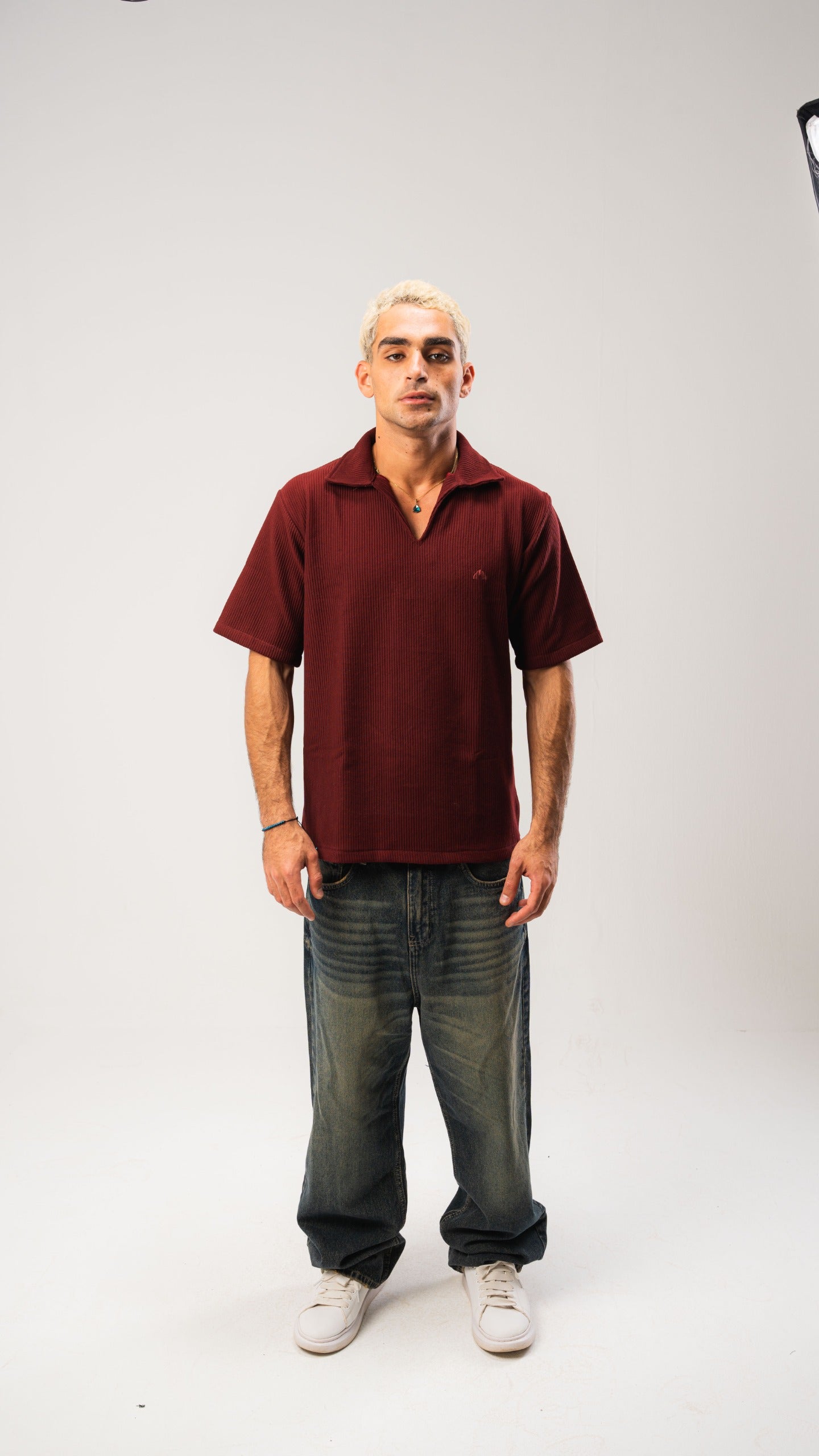Burgundy Cardonne Relaxed POLO