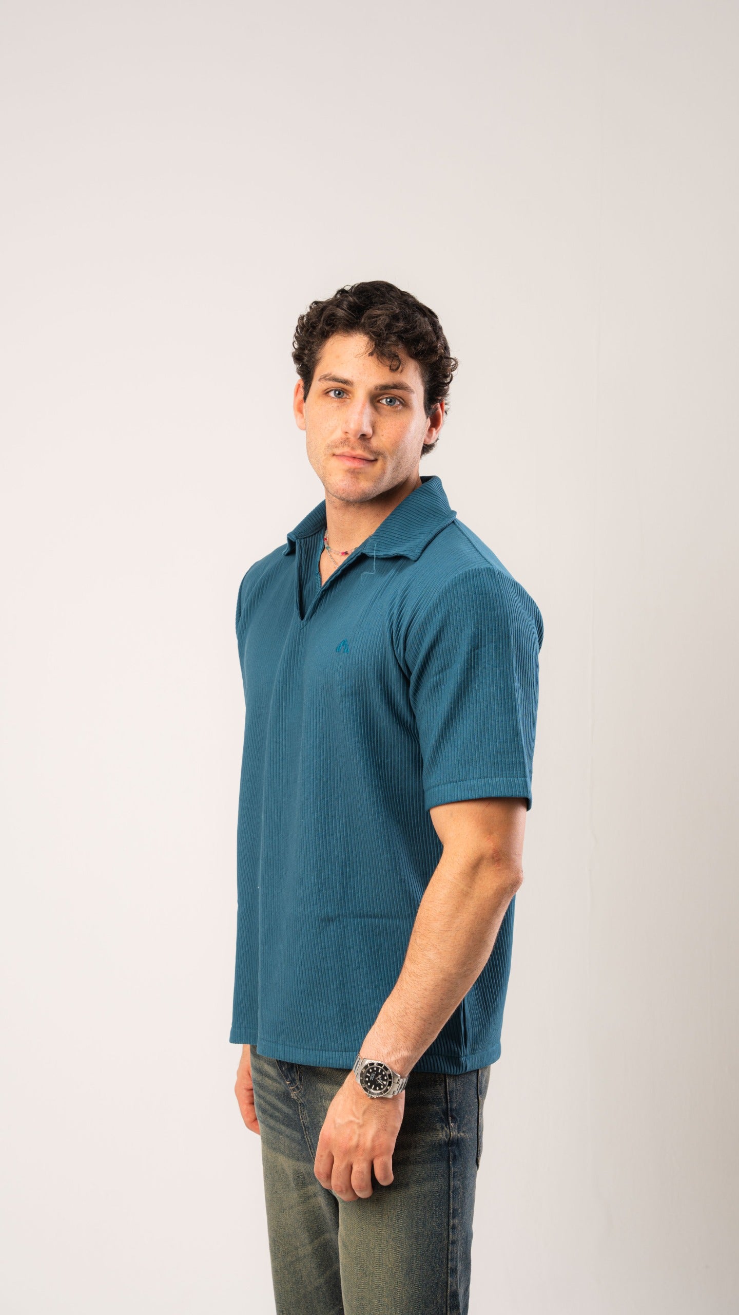 Petroleum Blue Cardonne Relaxed POLO