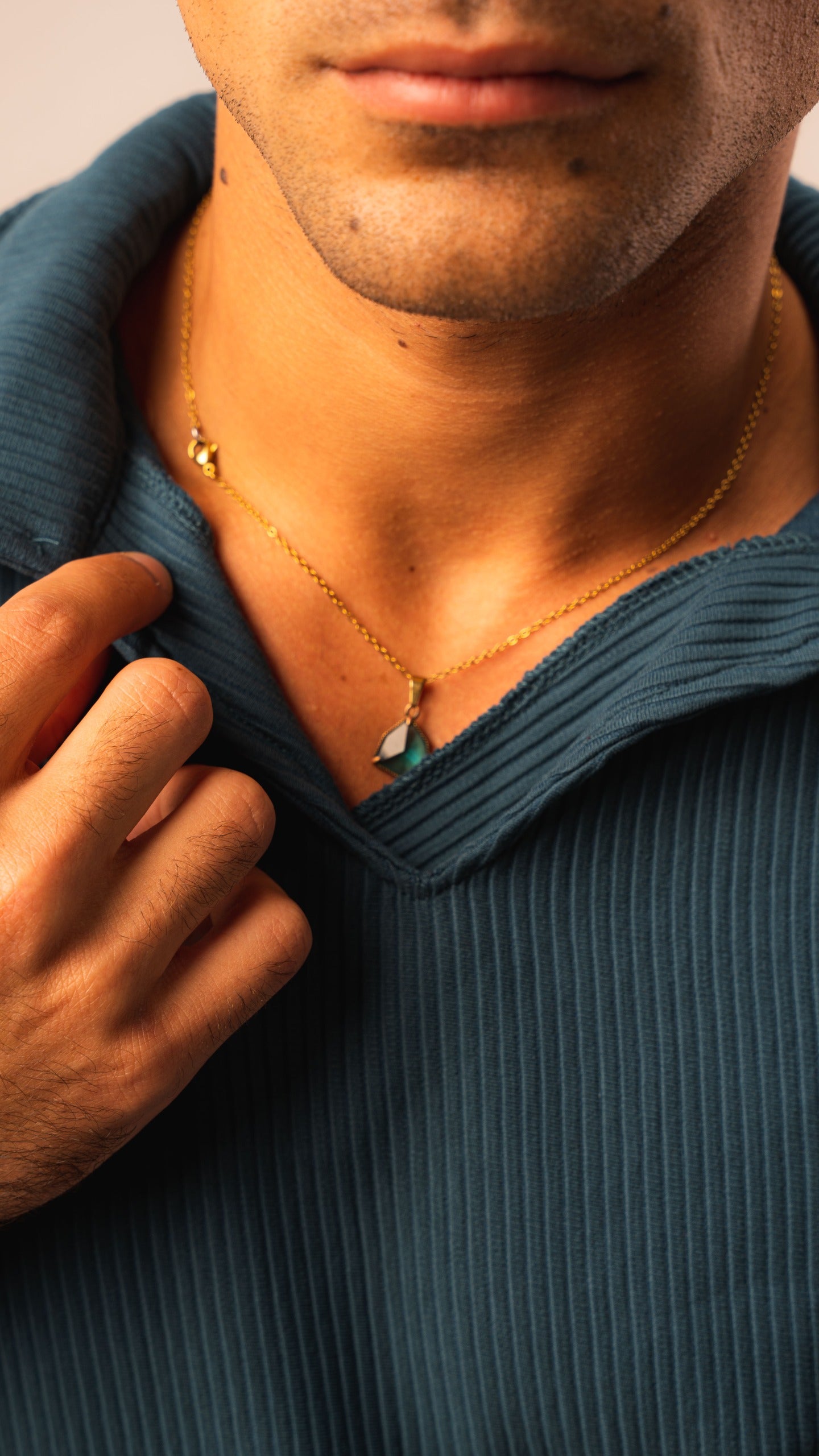 Petroleum Blue Cardonne Structured POLO