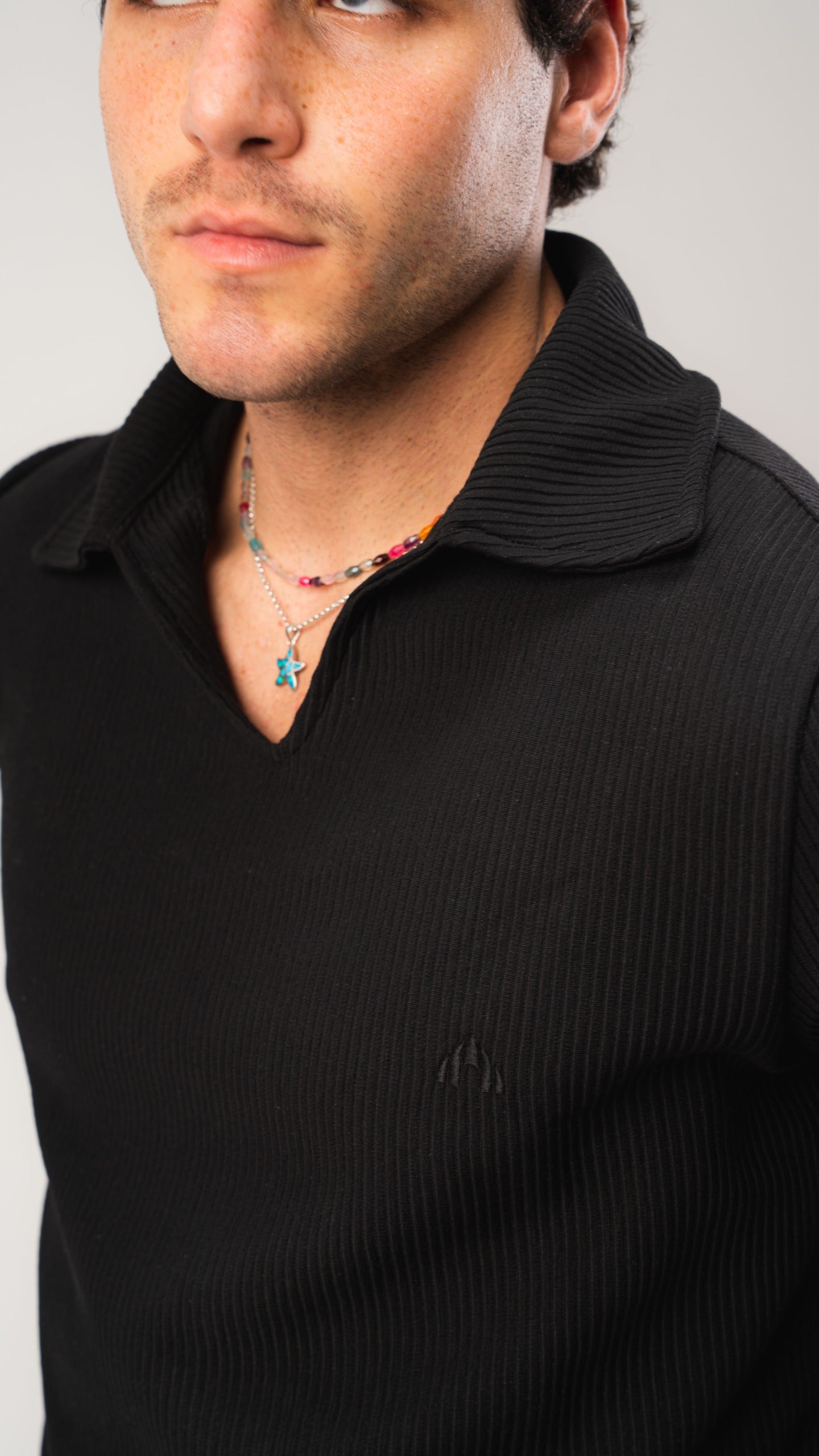Black Cardonne Structured POLO