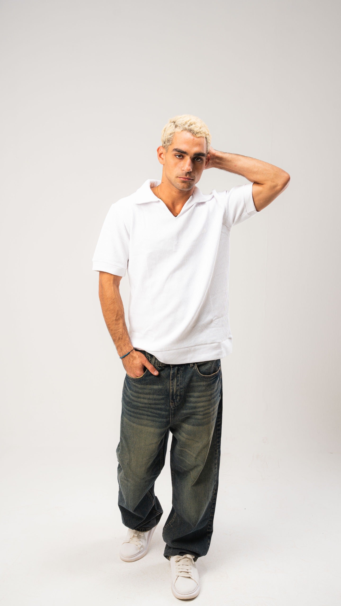 White Cardonne Structured POLO