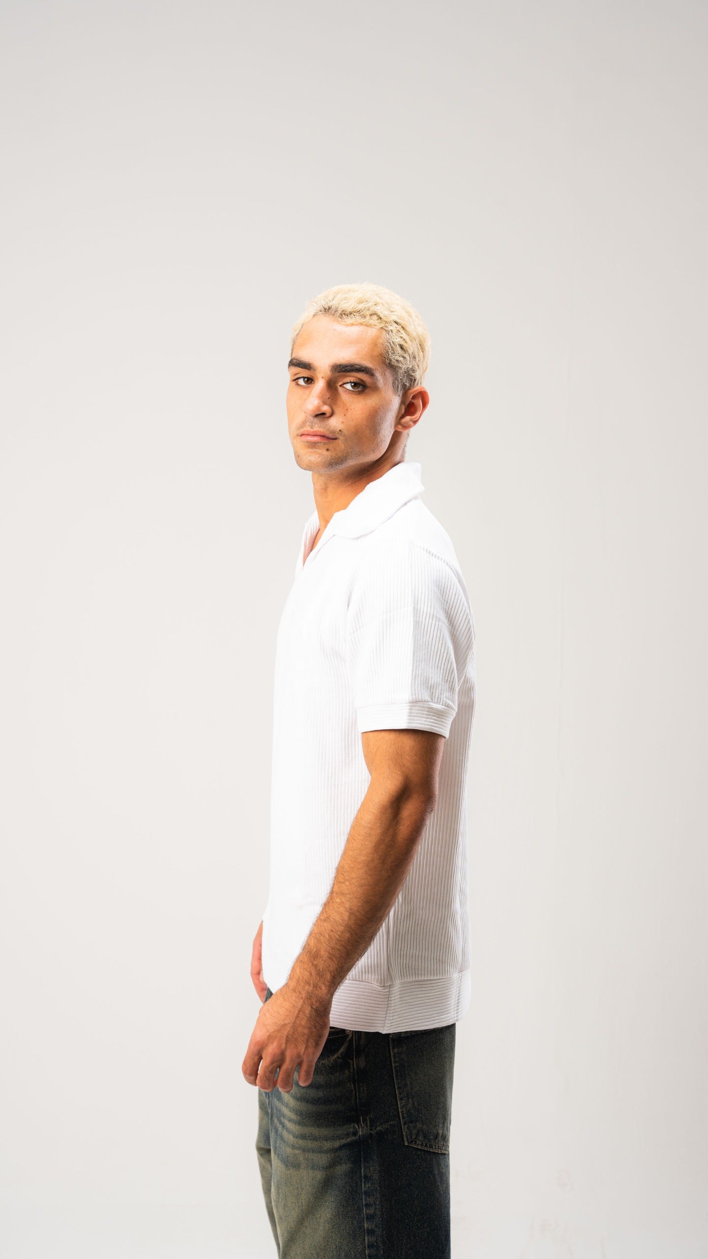 White Cardonne Structured POLO