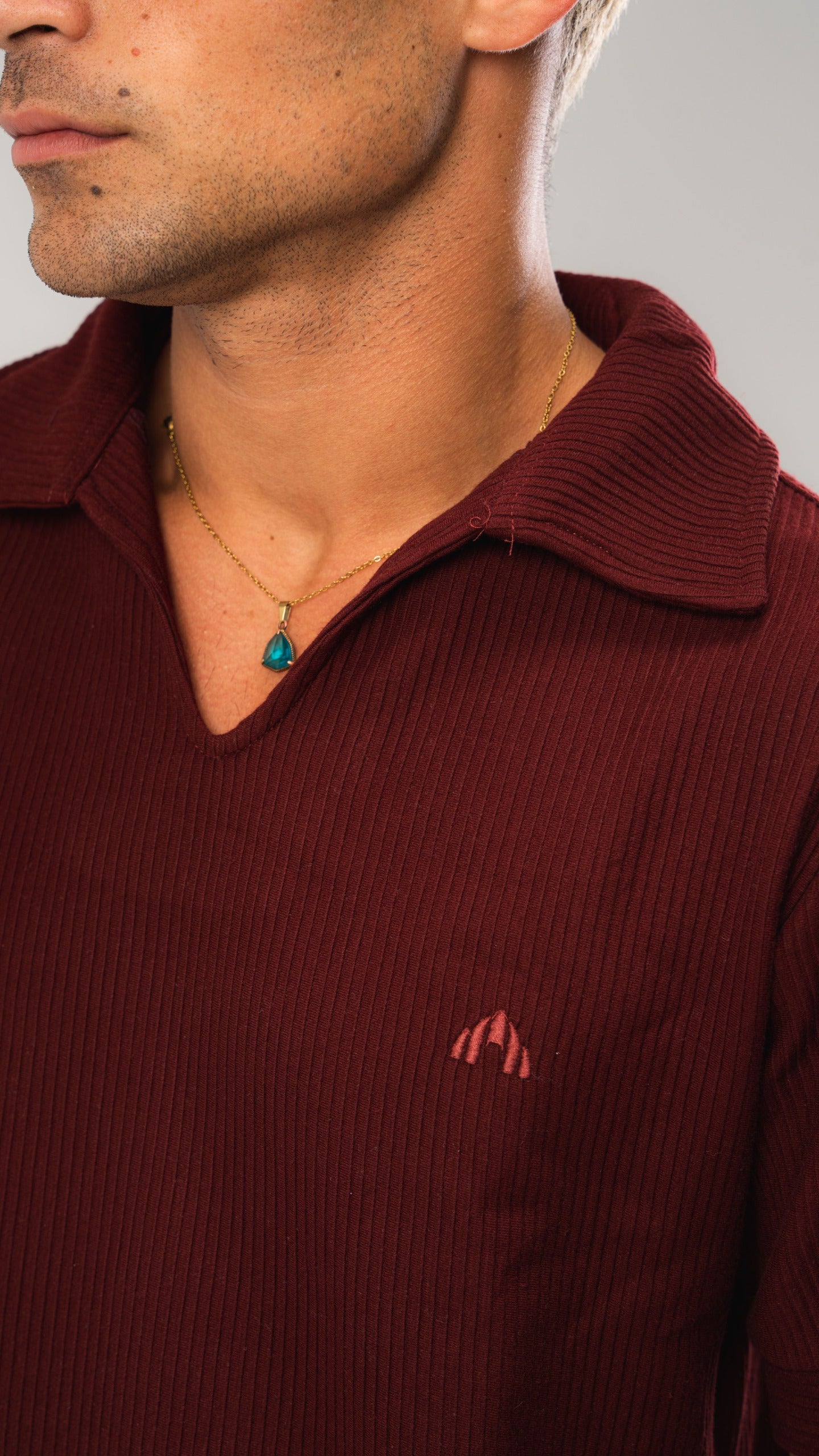 Burgundy Cardonne Structured POLO