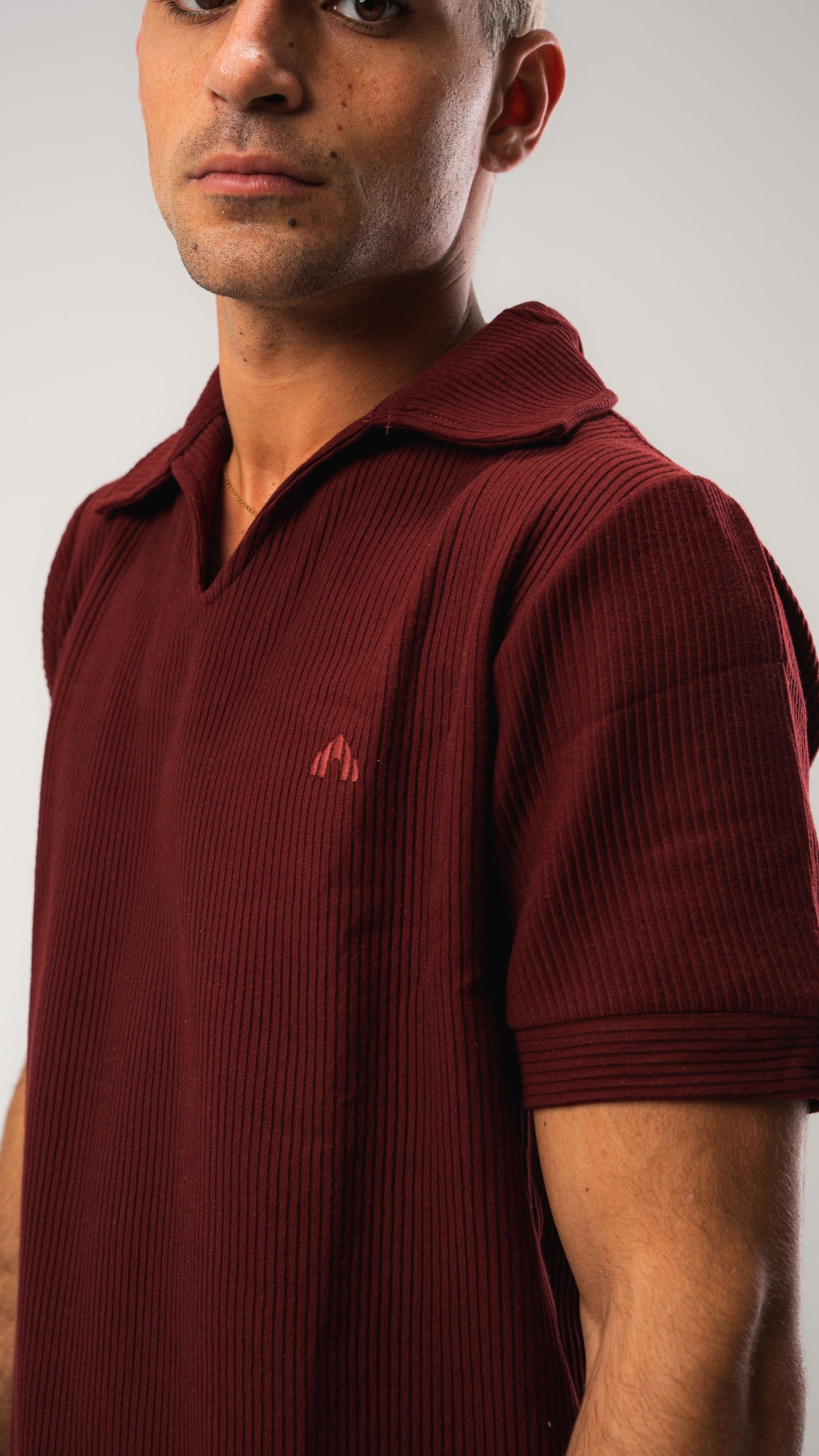 Burgundy Cardonne Structured POLO