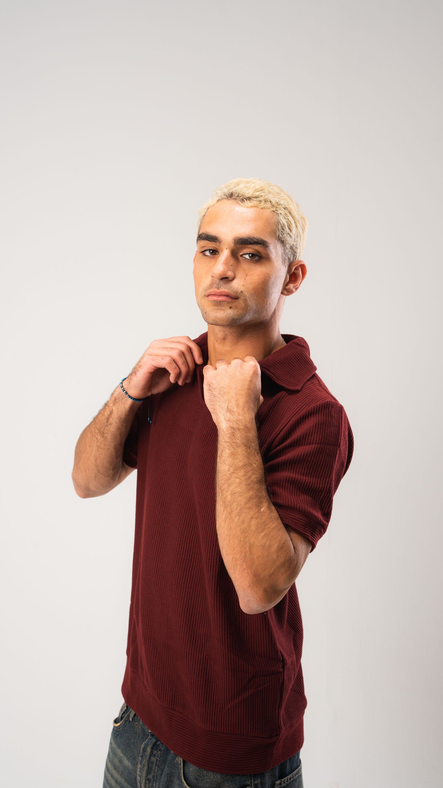Burgundy Cardonne Structured POLO