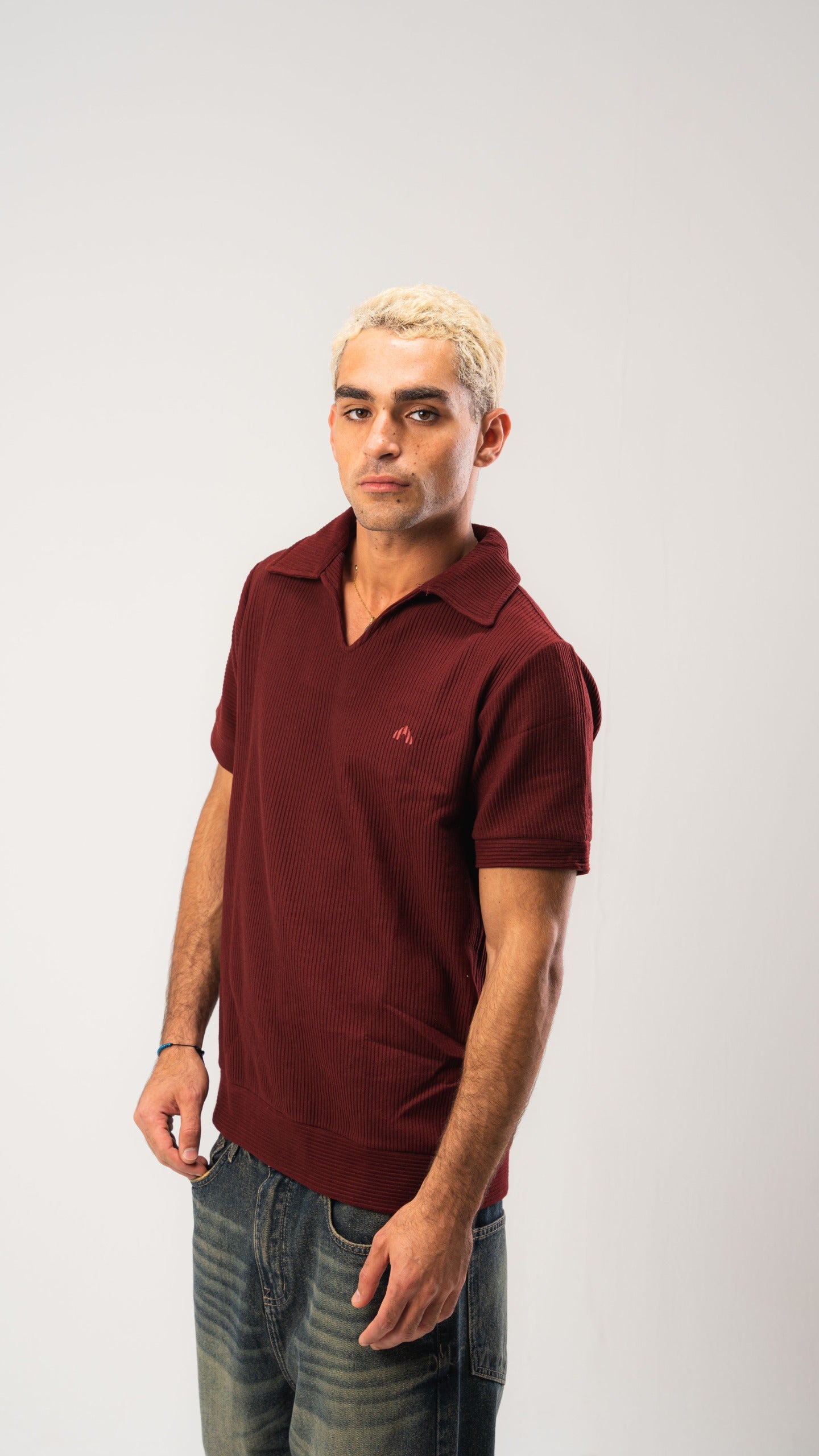 Burgundy Cardonne Structured POLO
