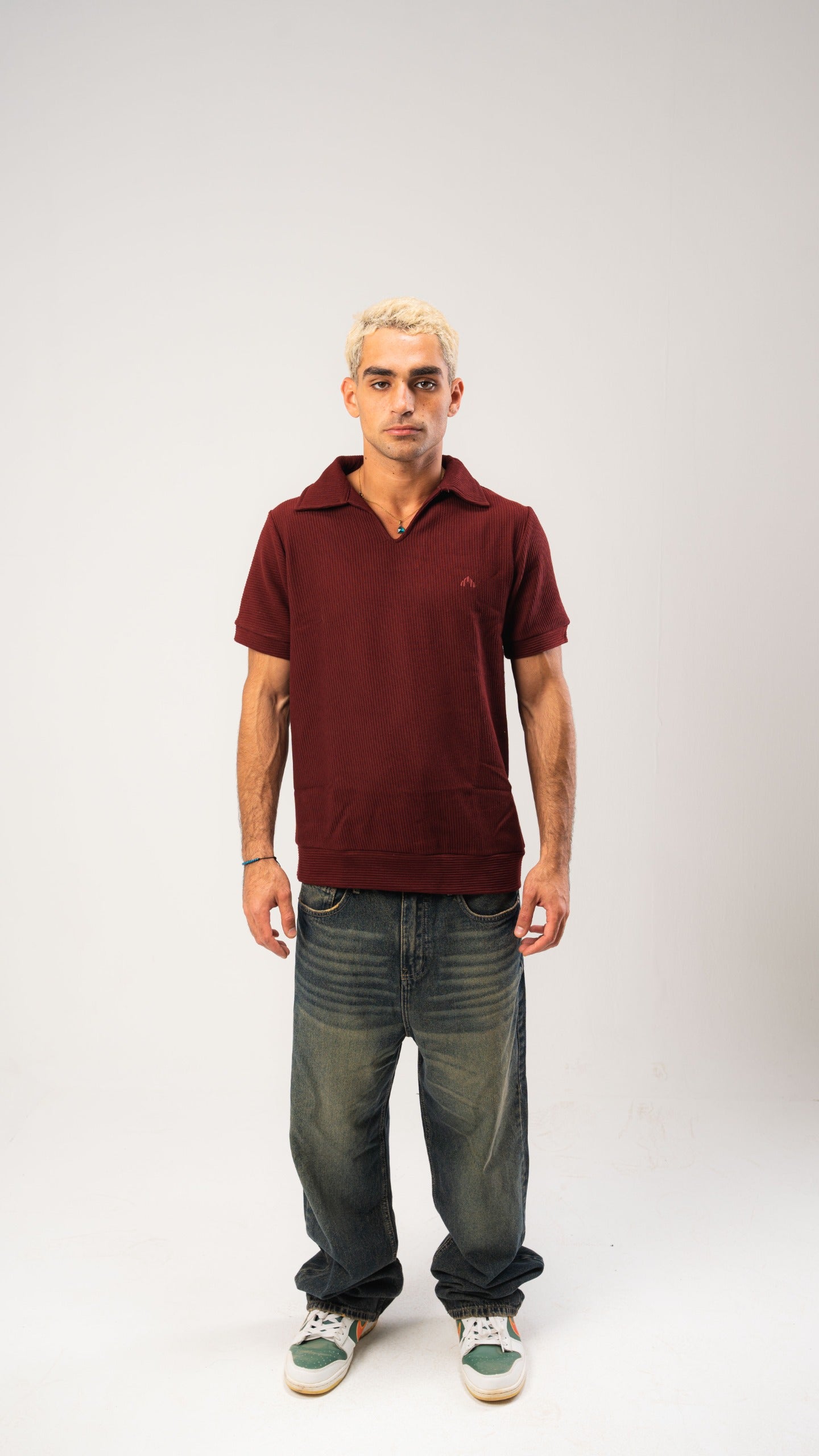 Burgundy Cardonne Structured POLO