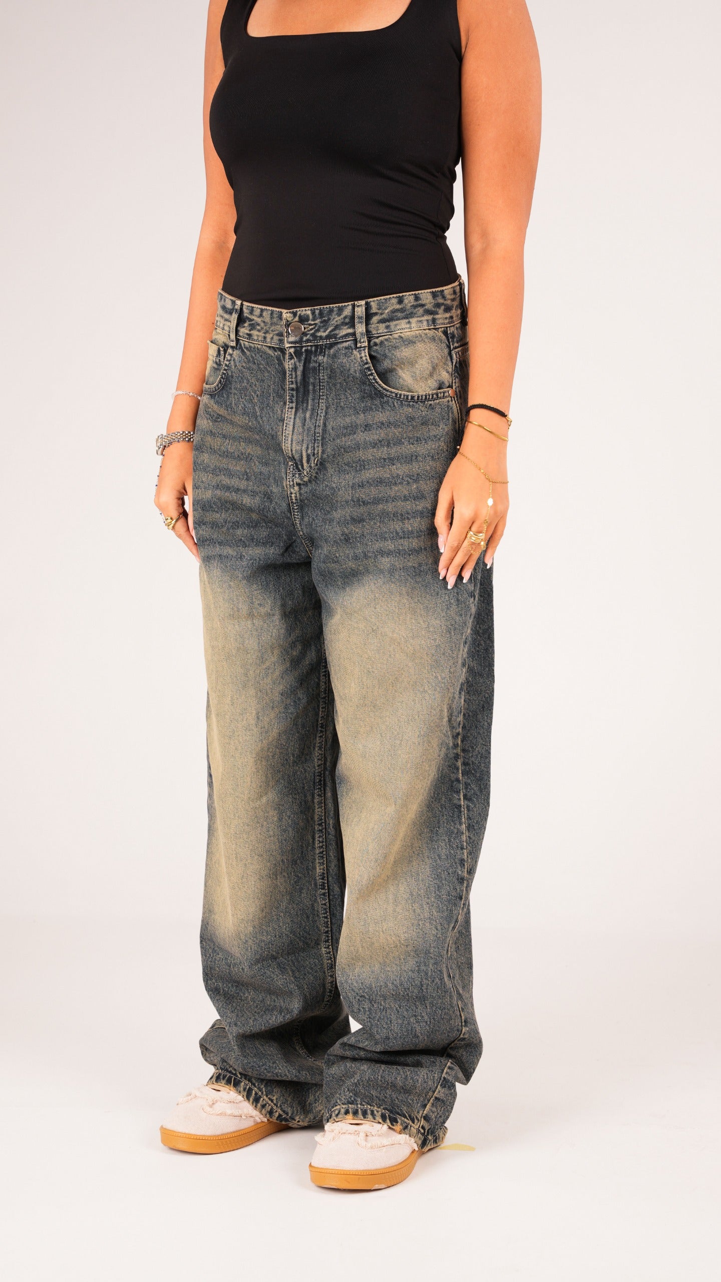 Unisex Dirty Denim