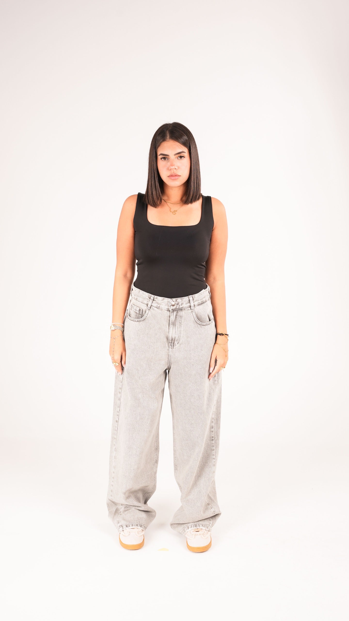 Unisex Grey Denim