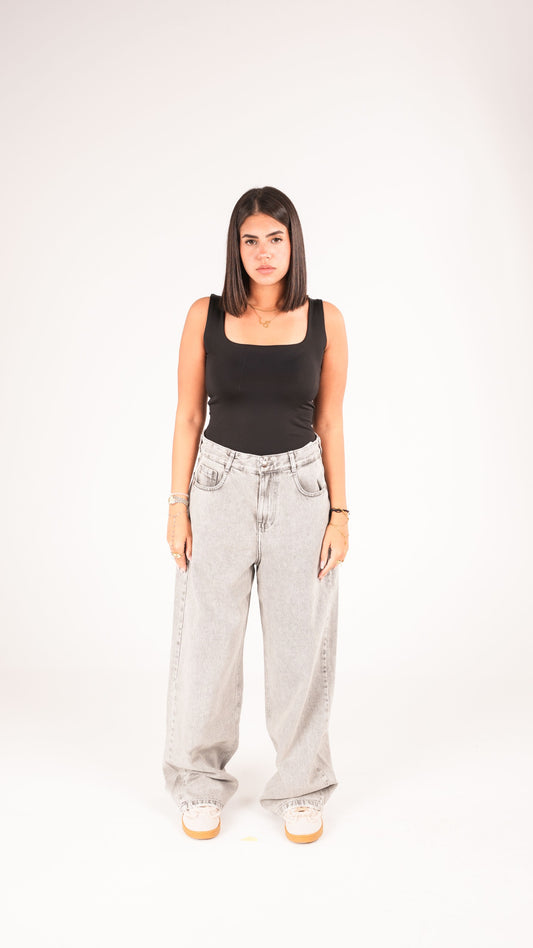 Unisex Grey Denim