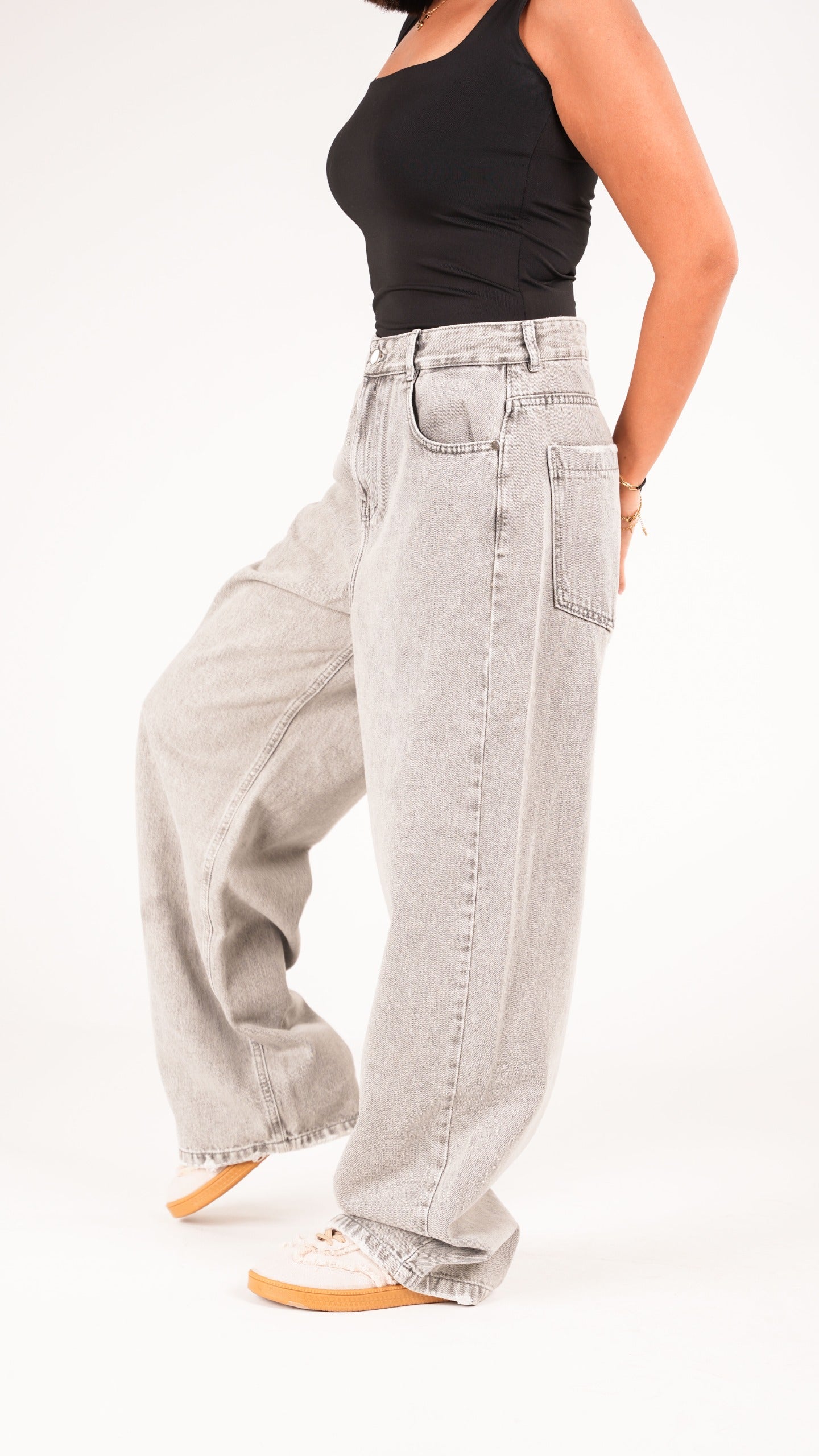 Unisex Grey Denim