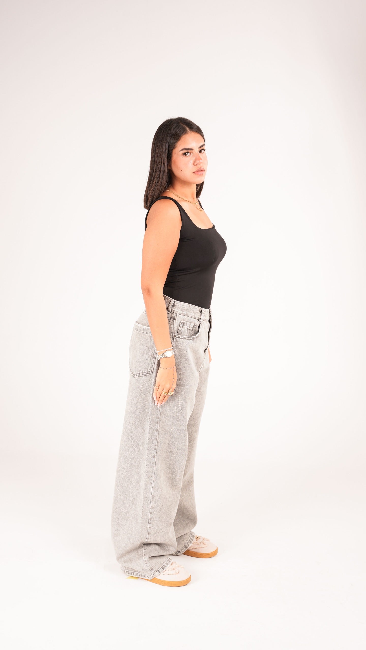 Unisex Grey Denim