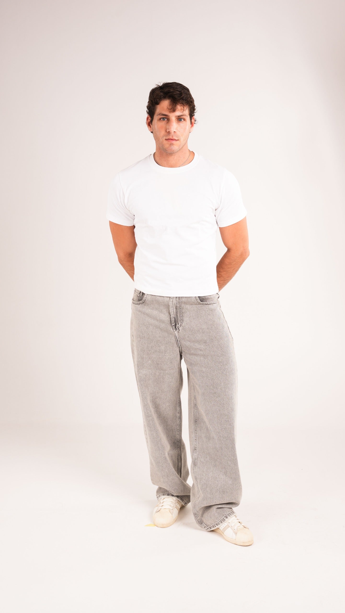 Unisex Grey Denim