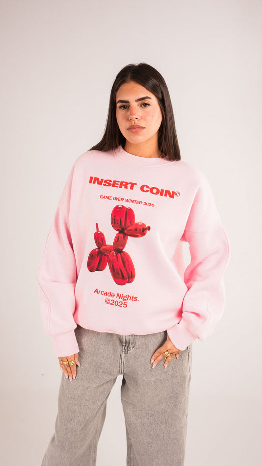 Arcade pink crewneck