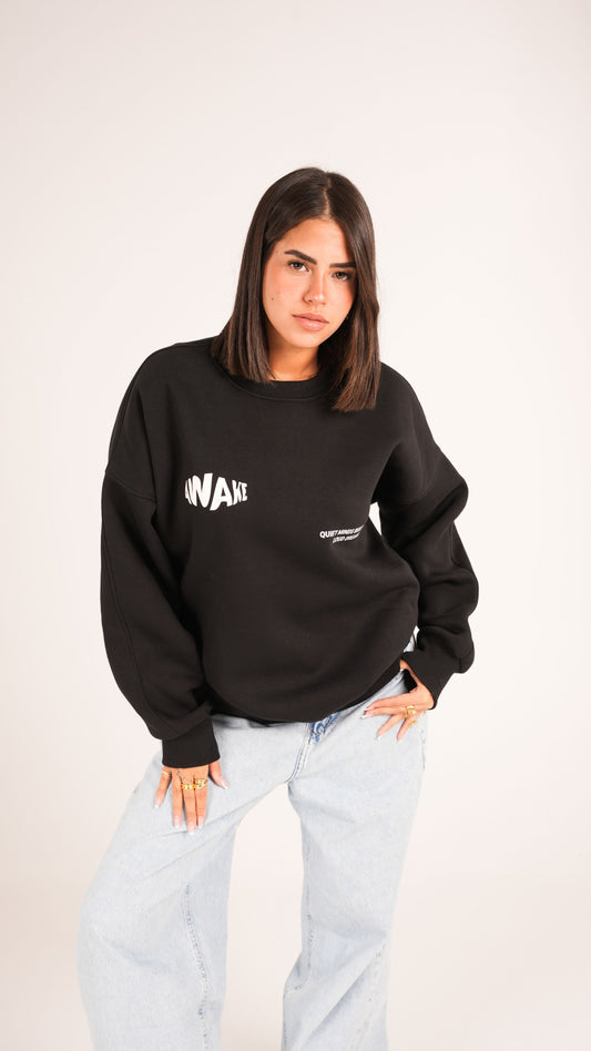 Awake black crewneck